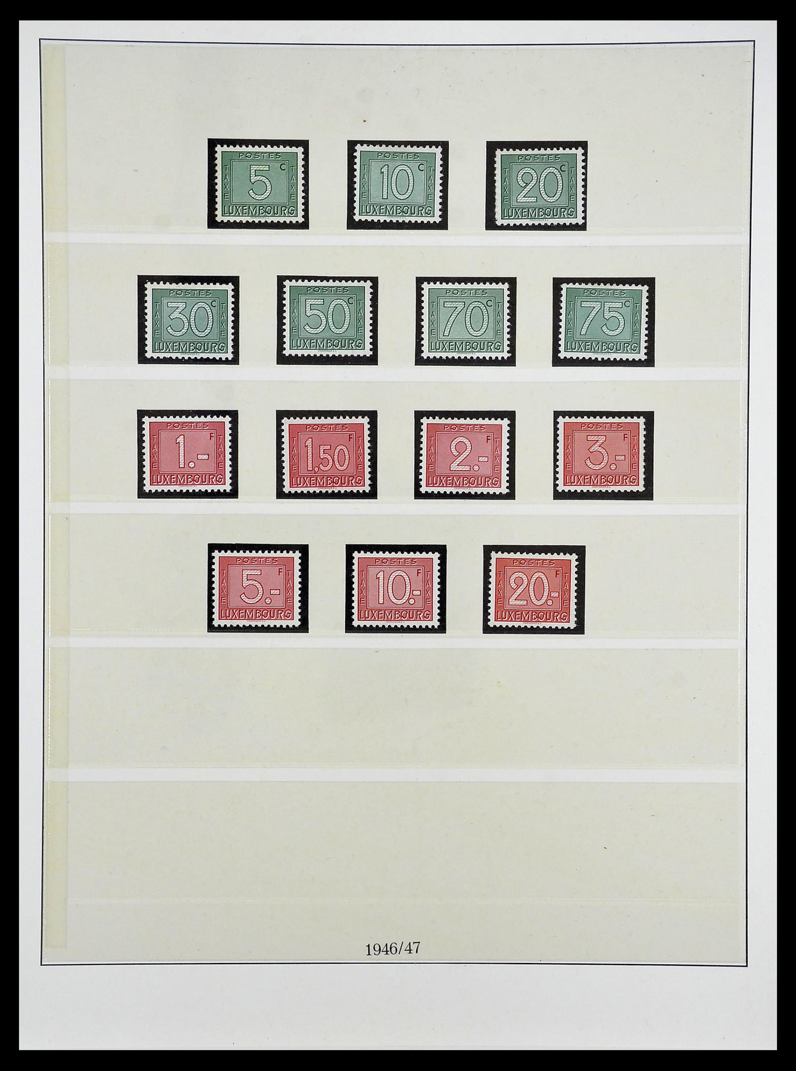 34652 027 - Postzegelverzameling 34652 Luxemburg back of the book 1875-1935.
