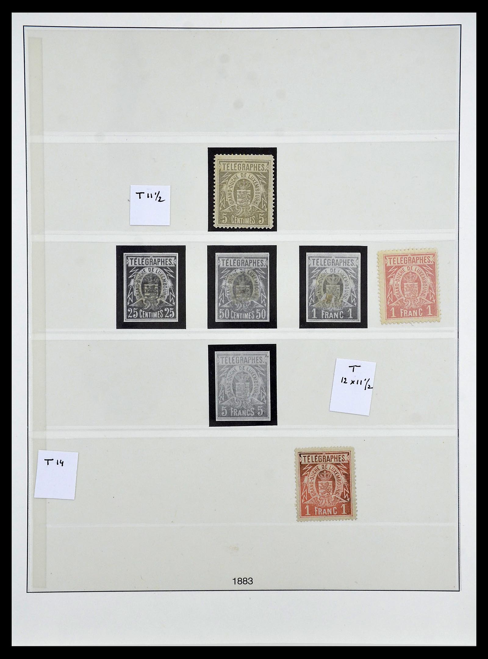 34652 029 - Postzegelverzameling 34652 Luxemburg back of the book 1875-1935.