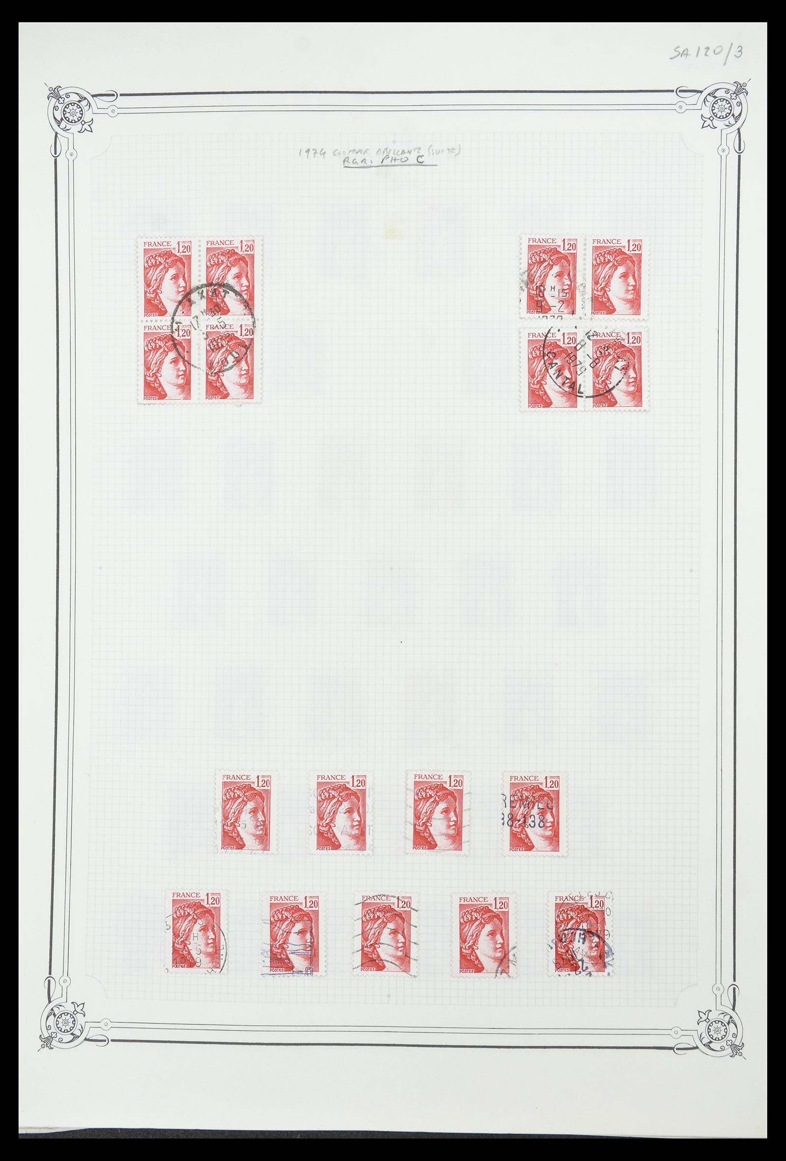 34654 002 - Postzegelverzameling 34654 Frankrijk 1938-1981.