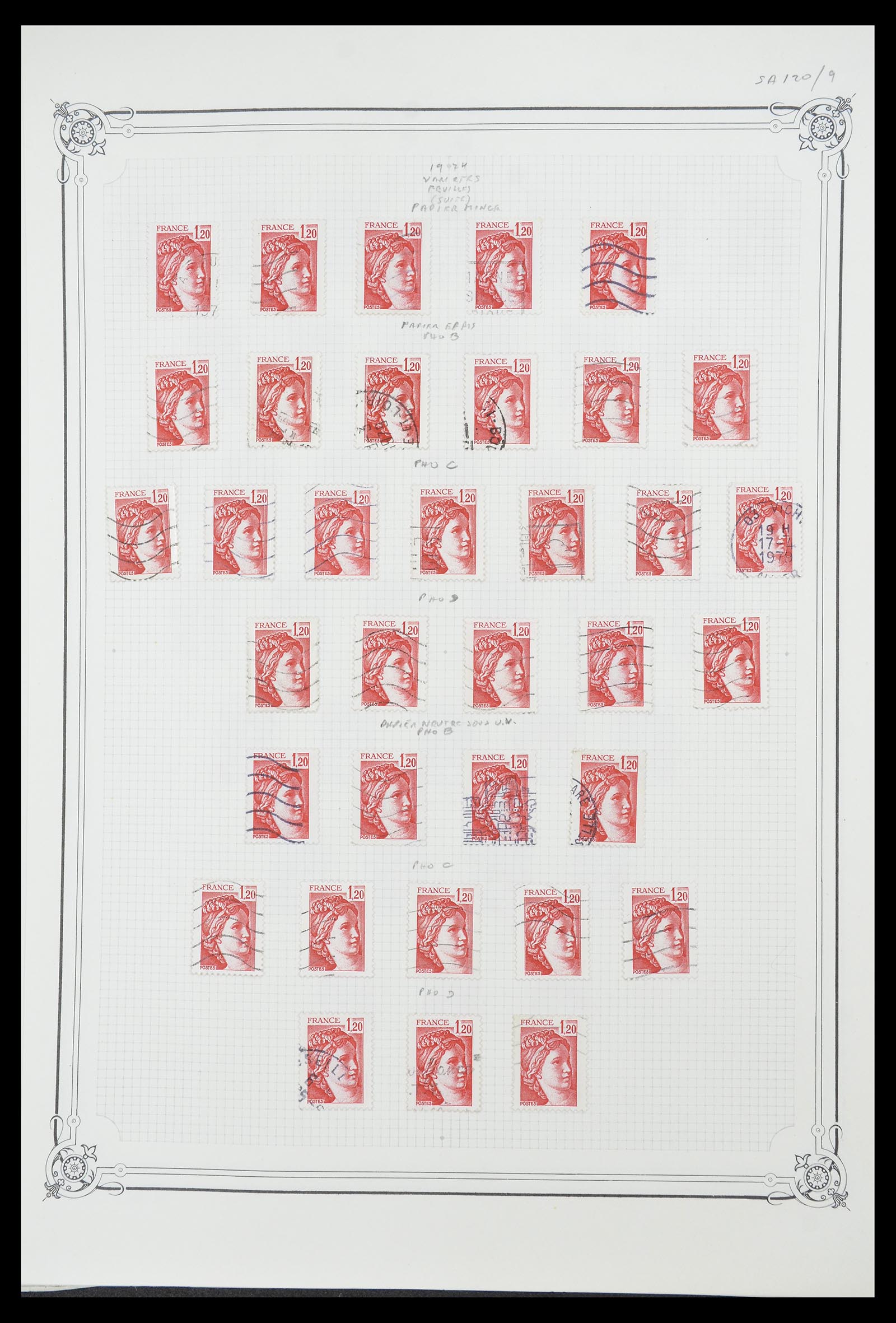 34654 005 - Postzegelverzameling 34654 Frankrijk 1938-1981.
