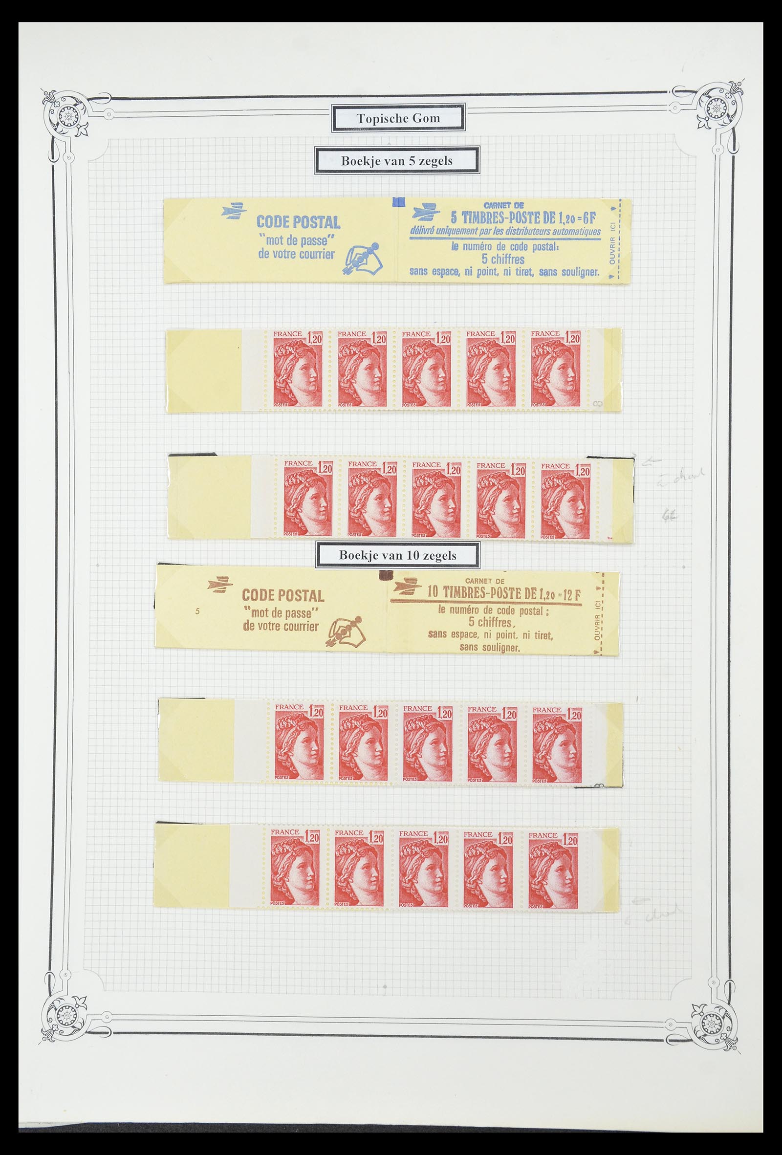 34654 012 - Postzegelverzameling 34654 Frankrijk 1938-1981.