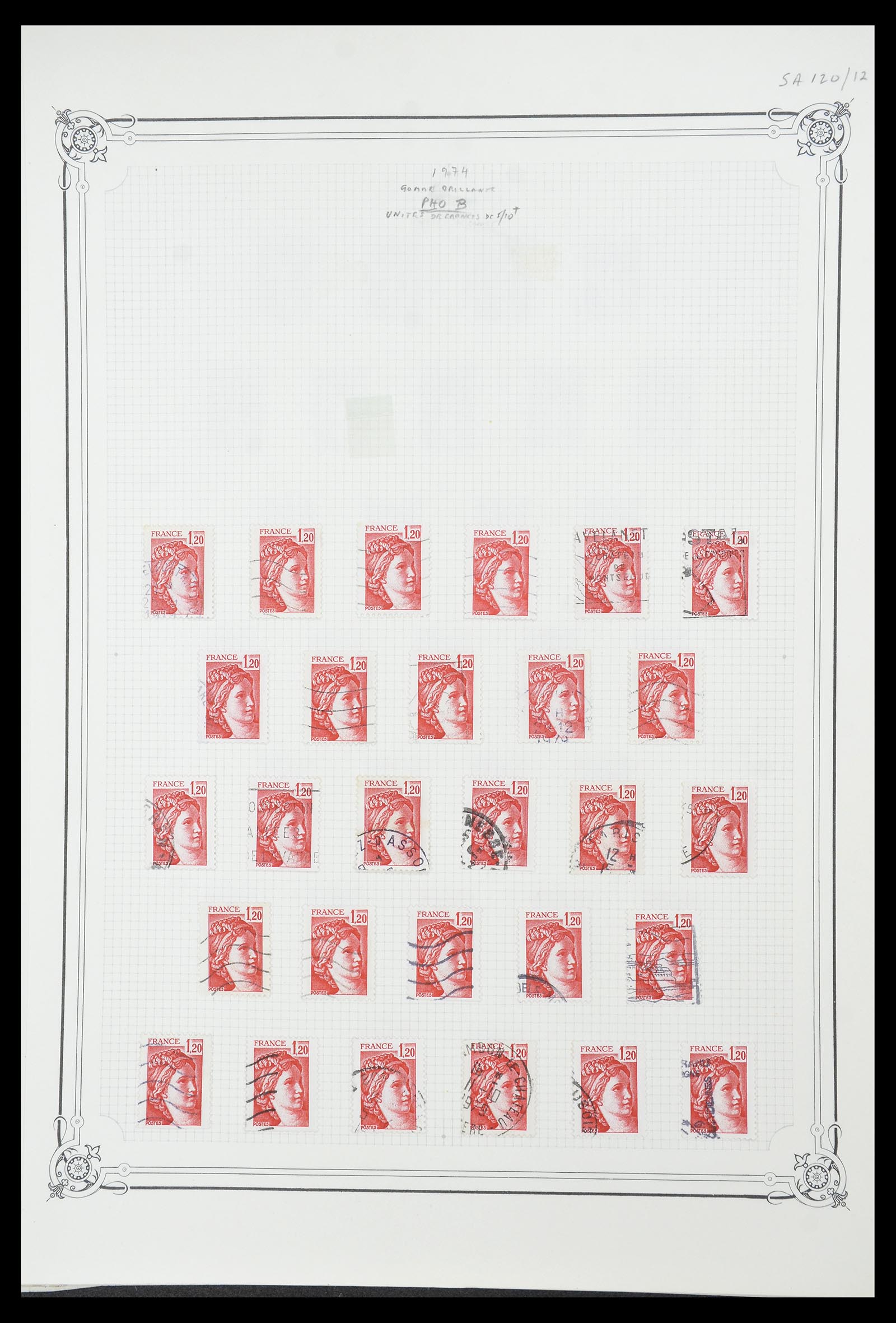 34654 014 - Postzegelverzameling 34654 Frankrijk 1938-1981.