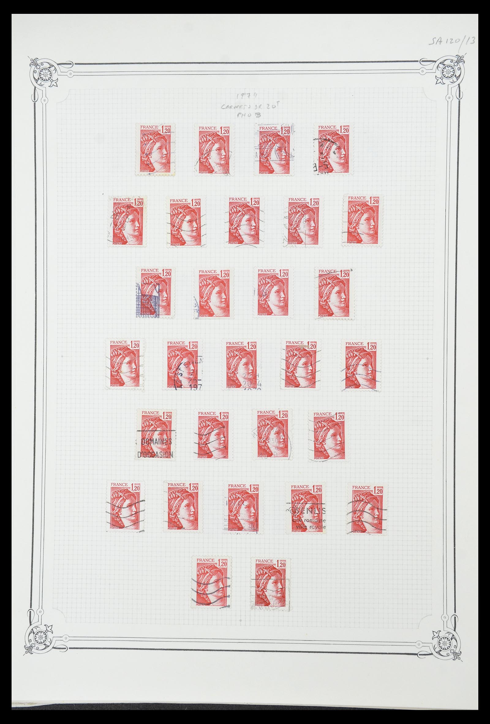 34654 015 - Postzegelverzameling 34654 Frankrijk 1938-1981.