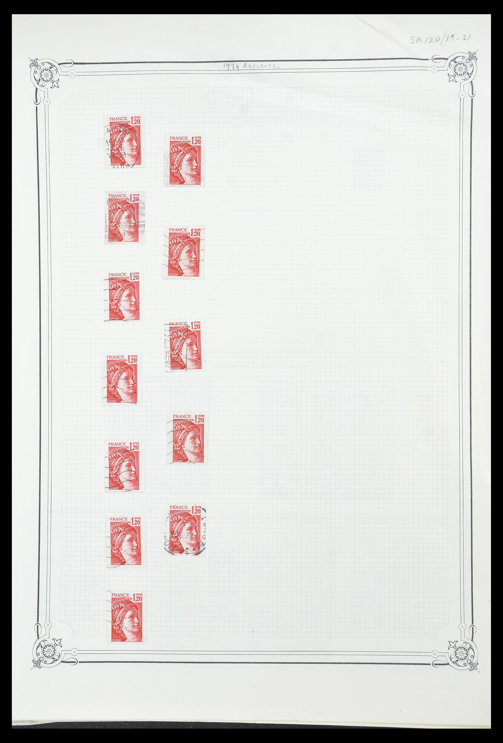 34654 018 - Postzegelverzameling 34654 Frankrijk 1938-1981.