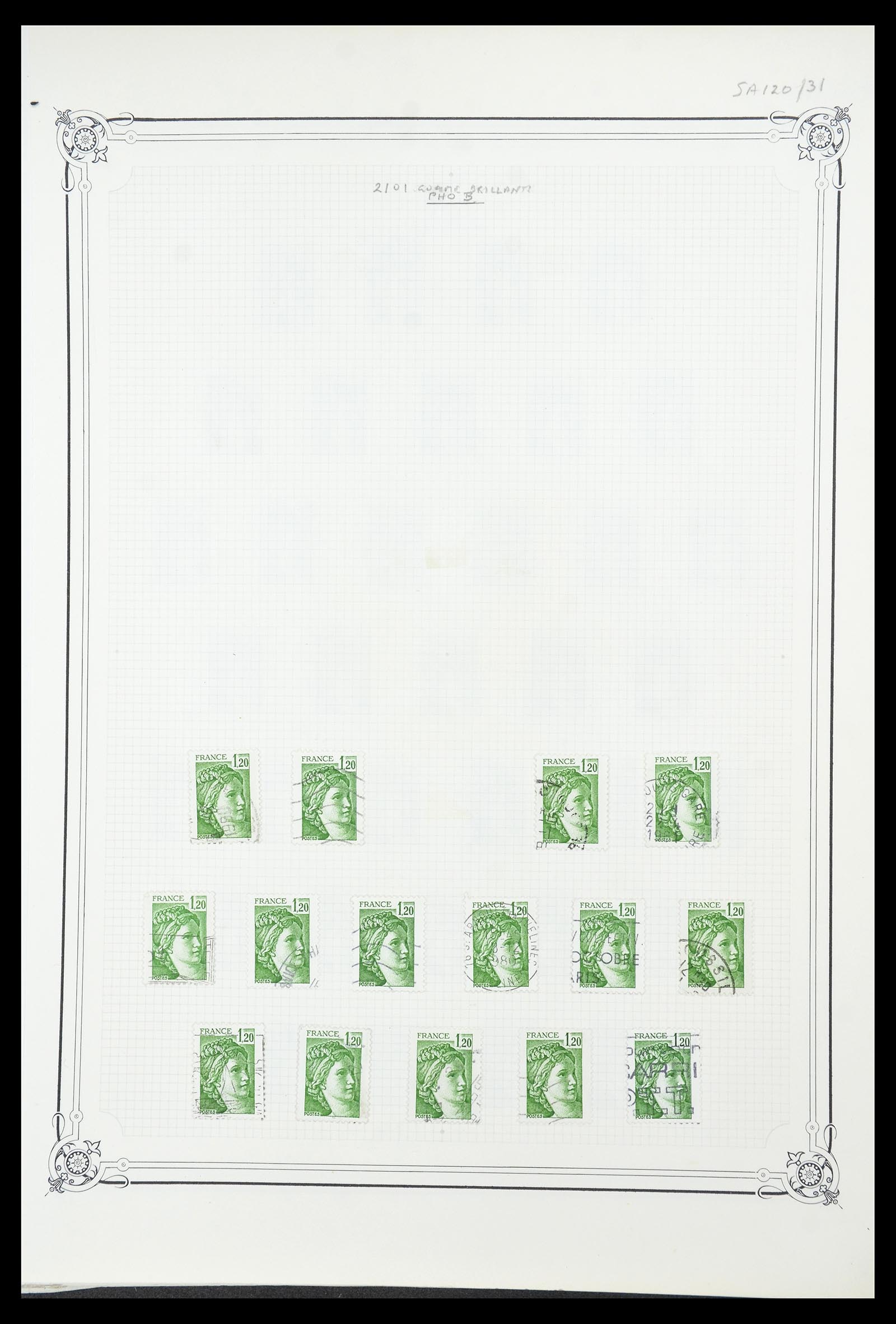 34654 022 - Postzegelverzameling 34654 Frankrijk 1938-1981.