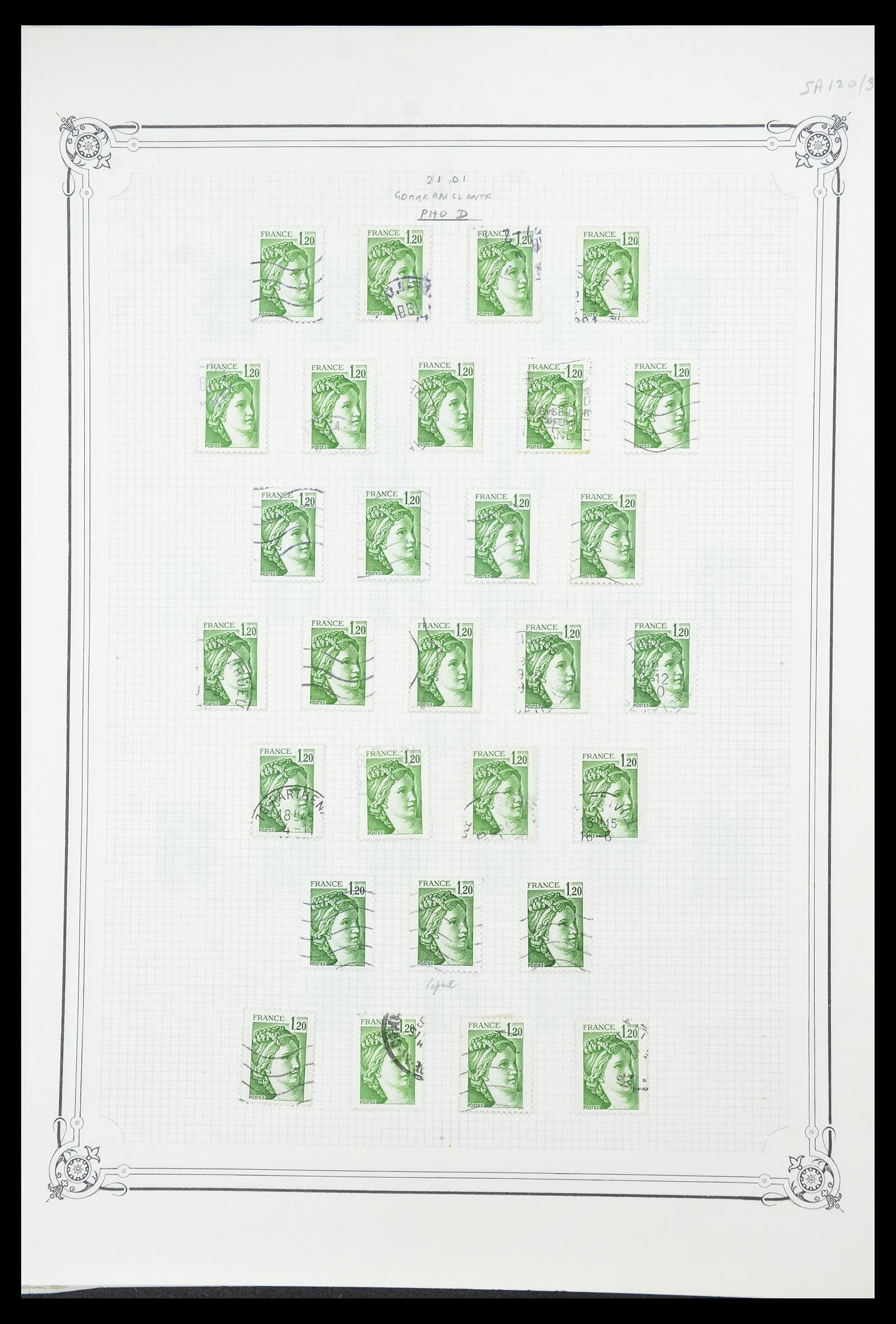 34654 024 - Postzegelverzameling 34654 Frankrijk 1938-1981.