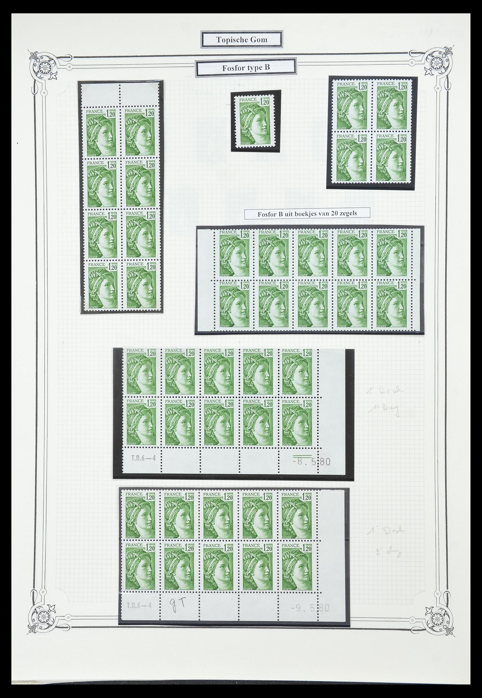 34654 027 - Postzegelverzameling 34654 Frankrijk 1938-1981.