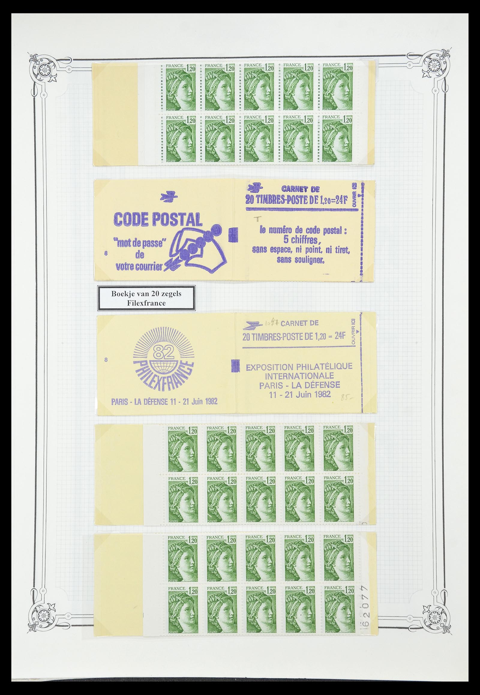 34654 030 - Postzegelverzameling 34654 Frankrijk 1938-1981.