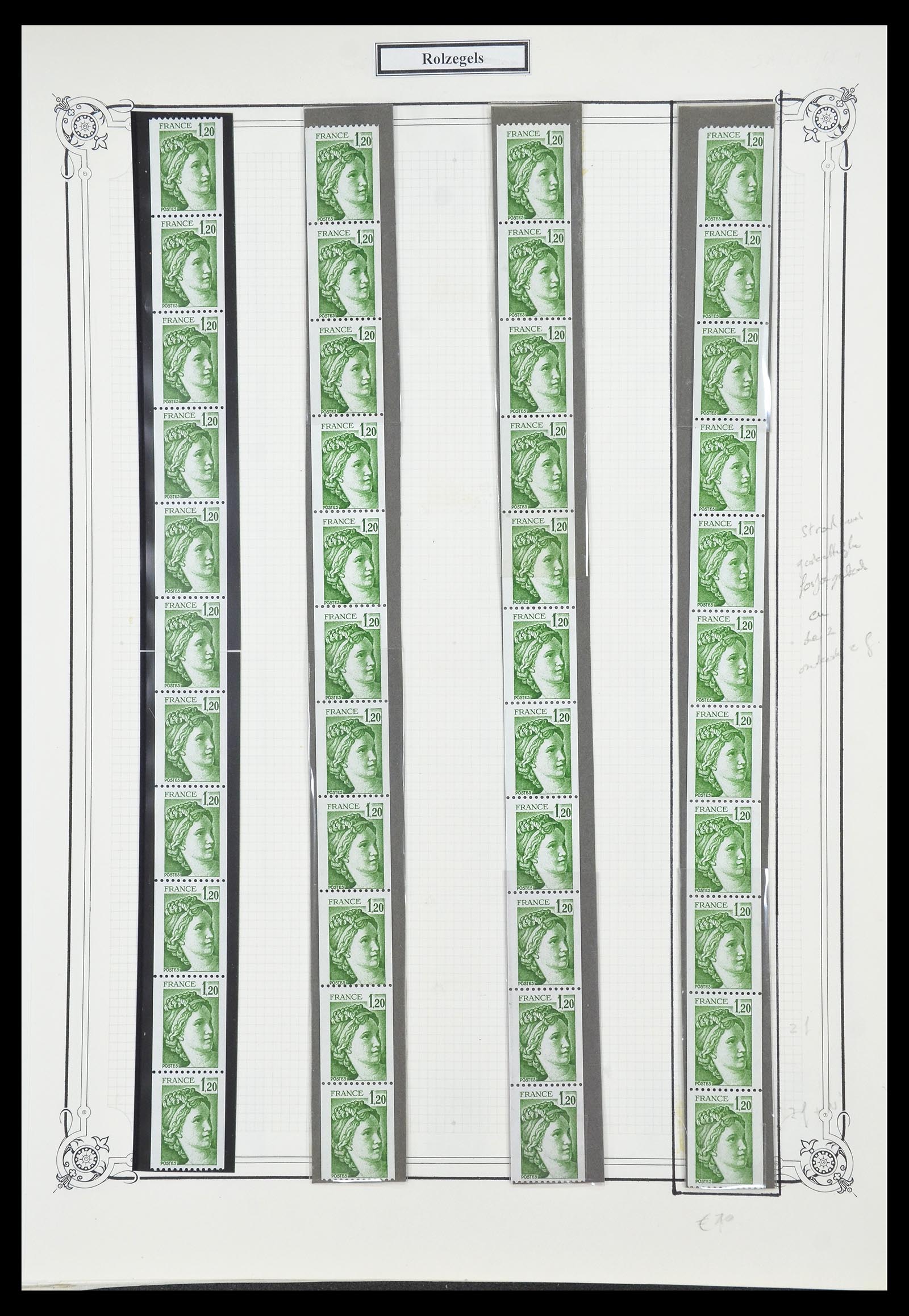 34654 031 - Postzegelverzameling 34654 Frankrijk 1938-1981.