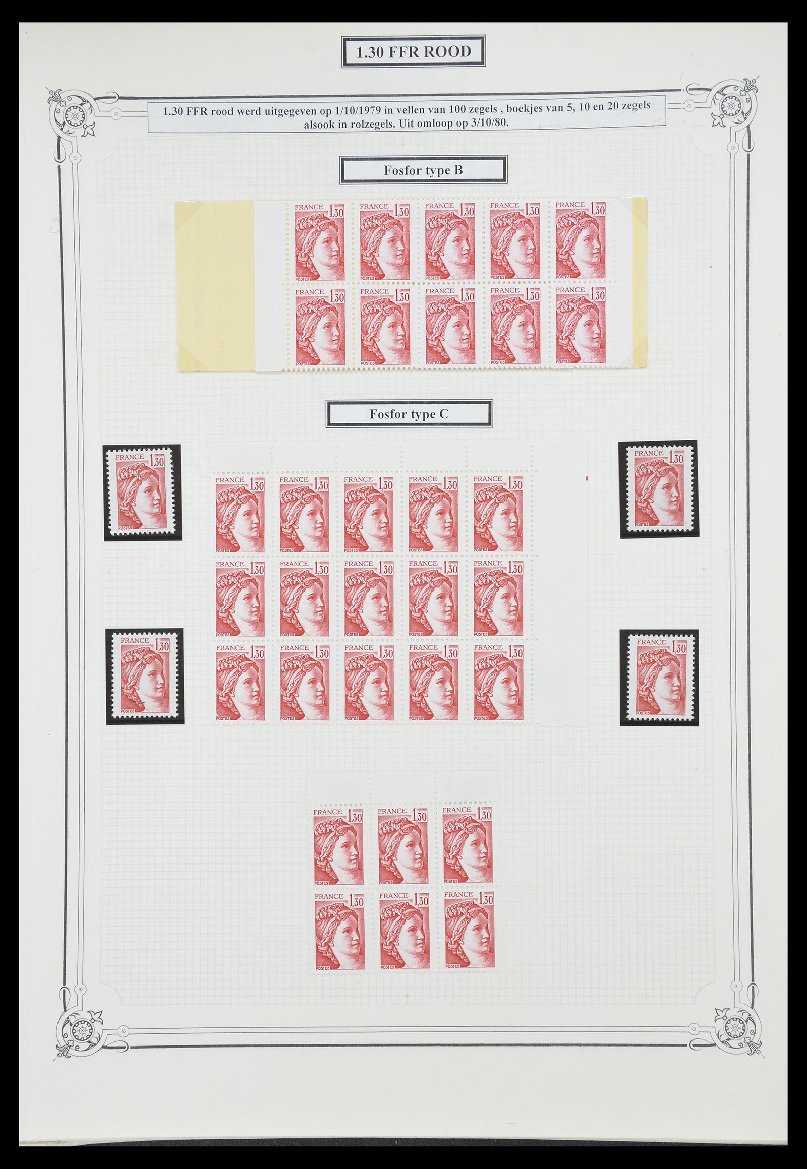 34654 035 - Postzegelverzameling 34654 Frankrijk 1938-1981.