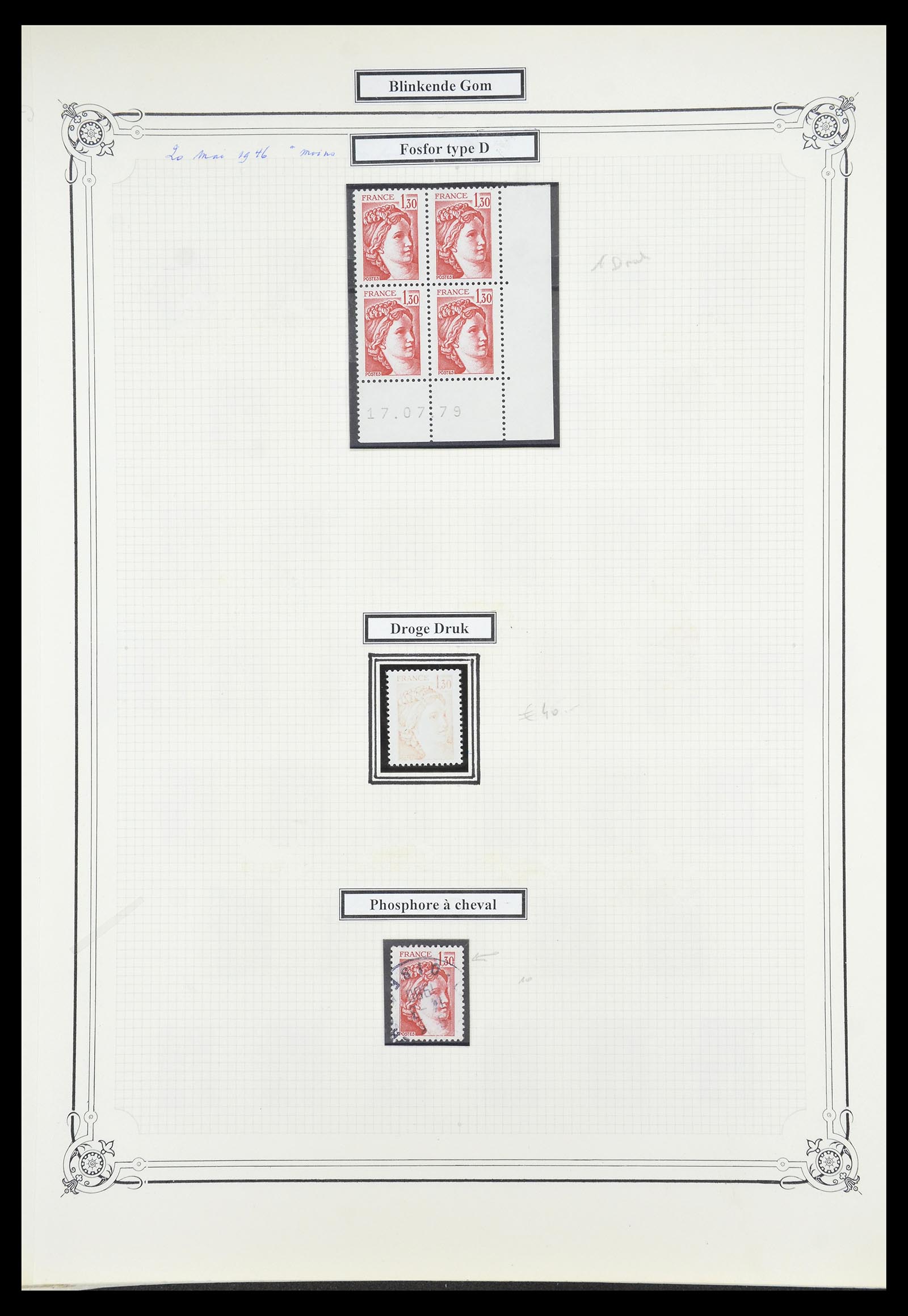 34654 036 - Postzegelverzameling 34654 Frankrijk 1938-1981.