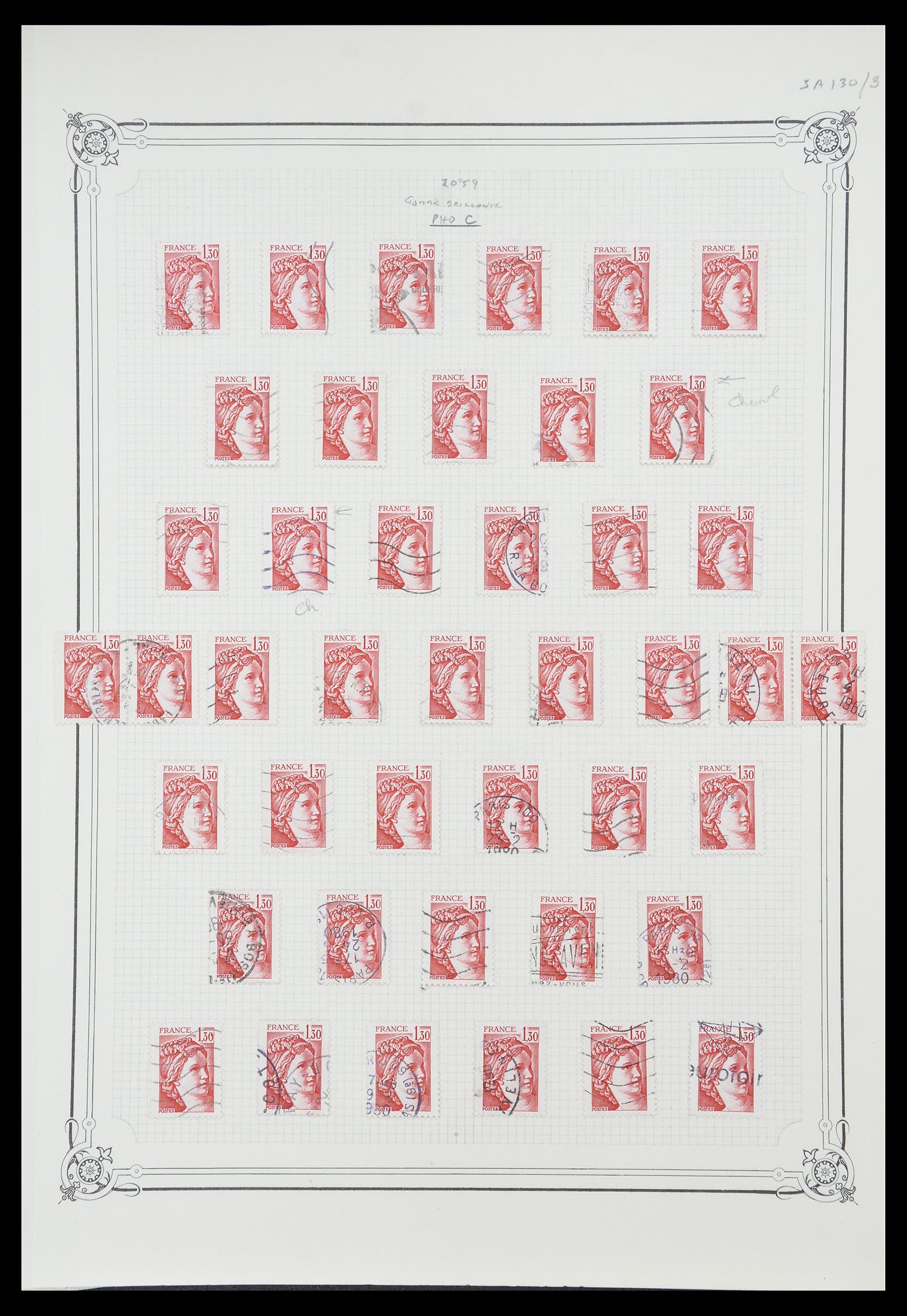 34654 037 - Postzegelverzameling 34654 Frankrijk 1938-1981.