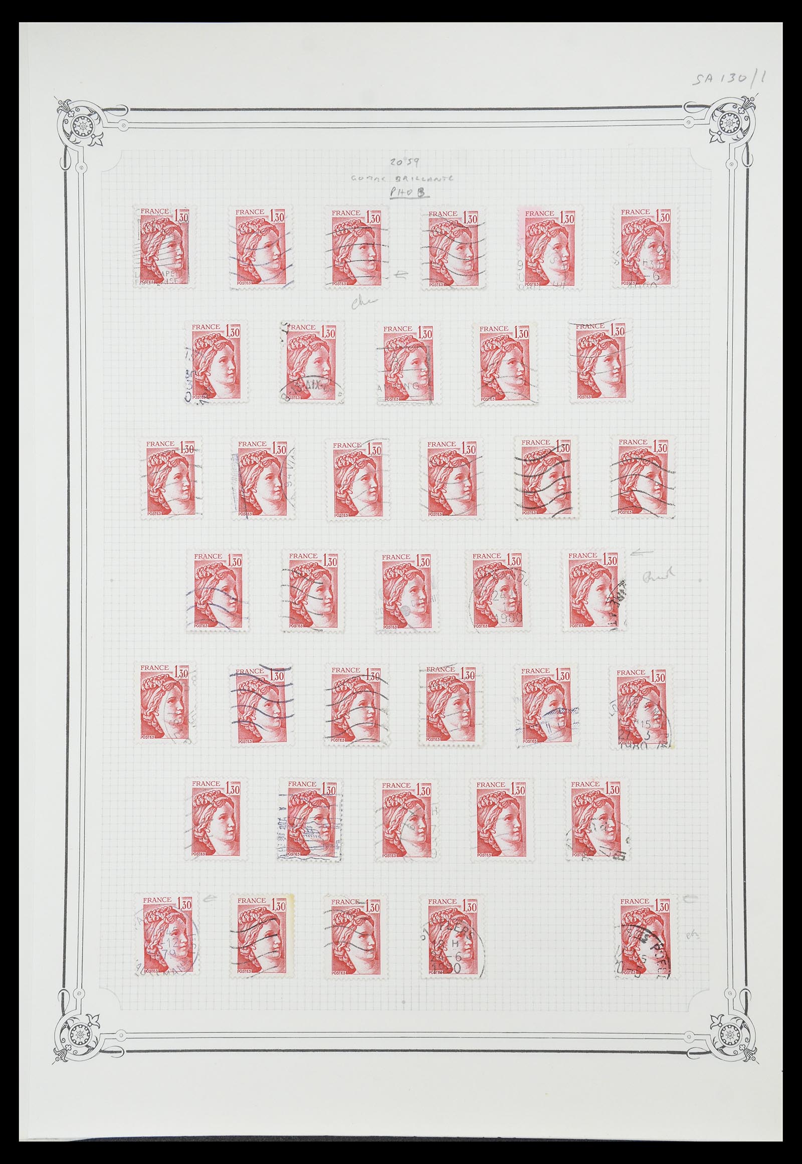 34654 038 - Postzegelverzameling 34654 Frankrijk 1938-1981.