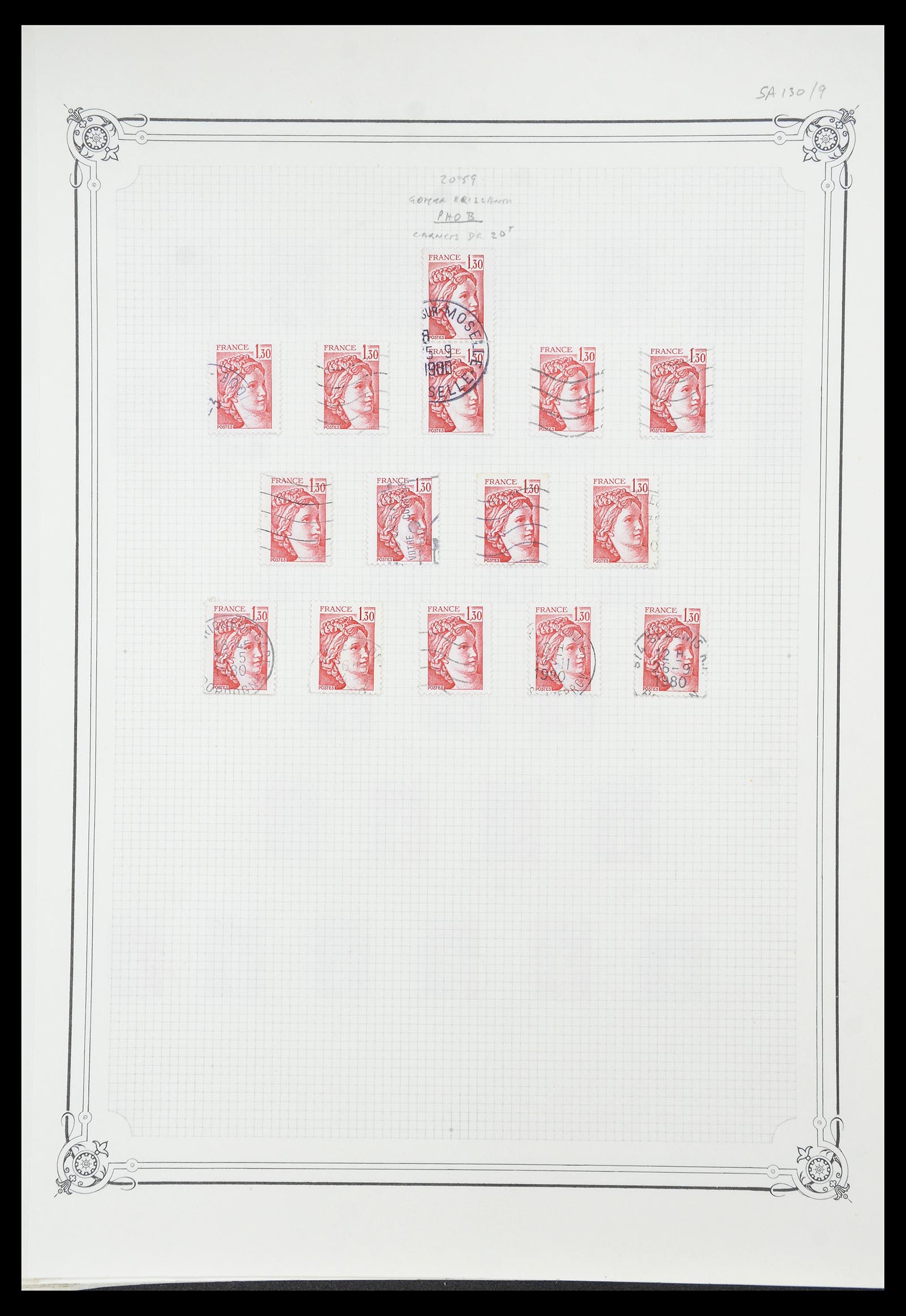 34654 041 - Postzegelverzameling 34654 Frankrijk 1938-1981.