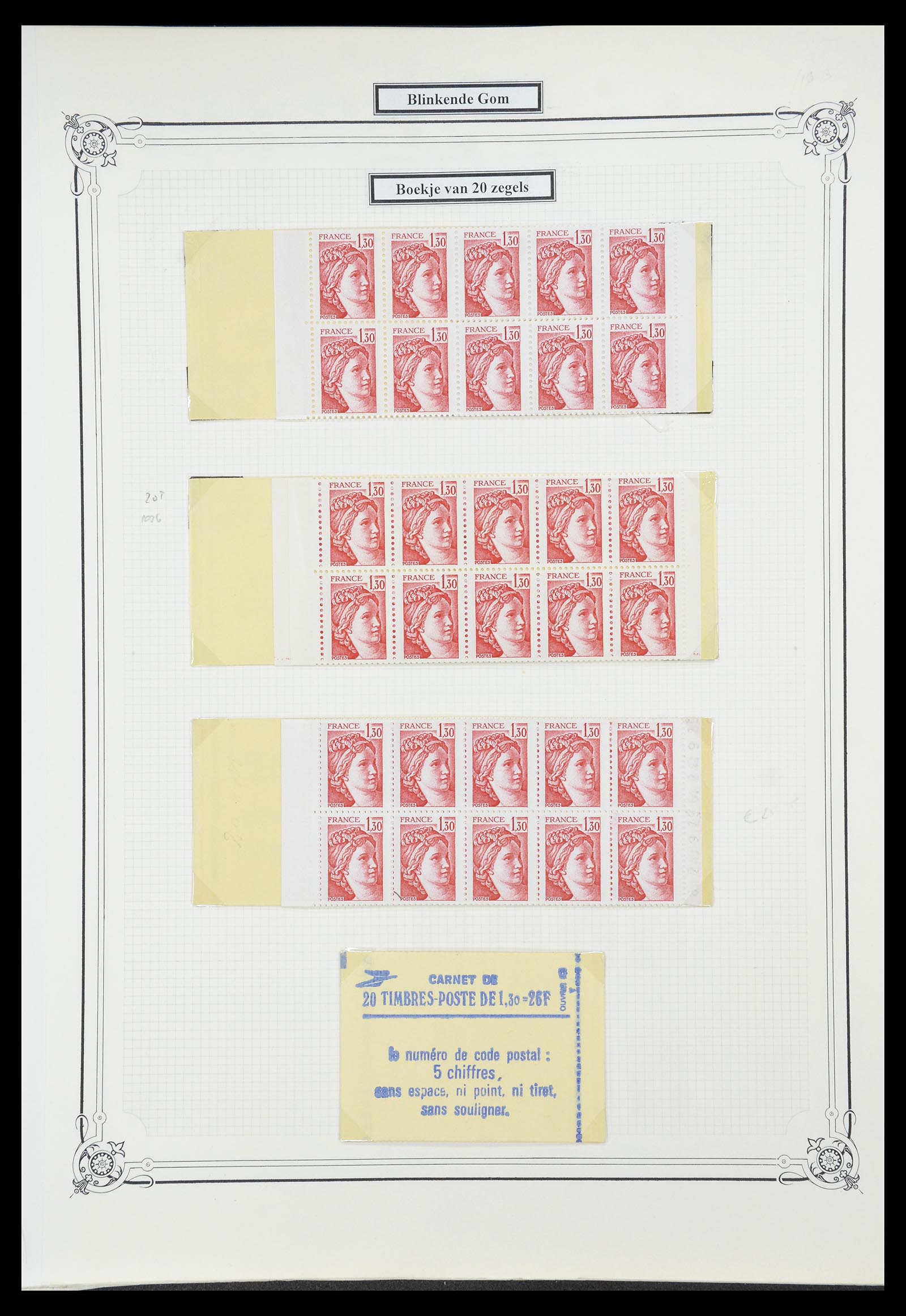 34654 048 - Postzegelverzameling 34654 Frankrijk 1938-1981.