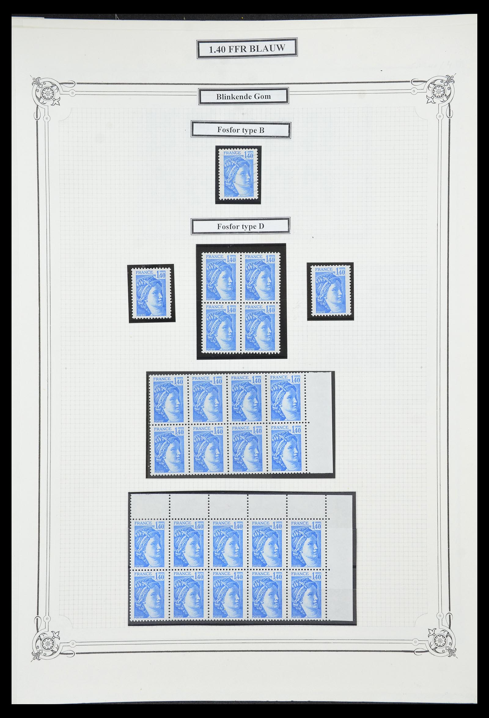 34654 052 - Postzegelverzameling 34654 Frankrijk 1938-1981.