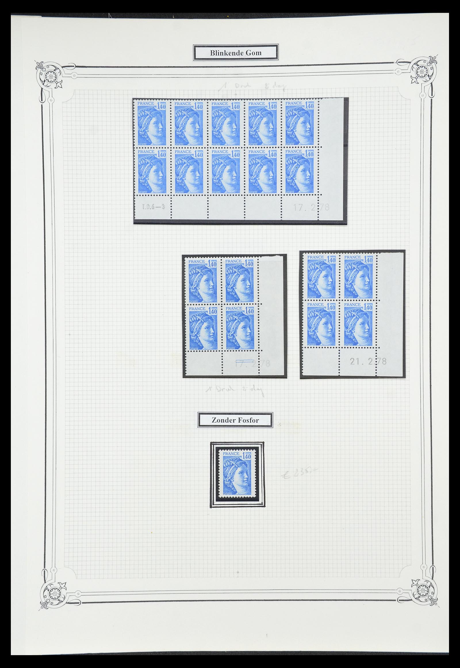 34654 053 - Postzegelverzameling 34654 Frankrijk 1938-1981.
