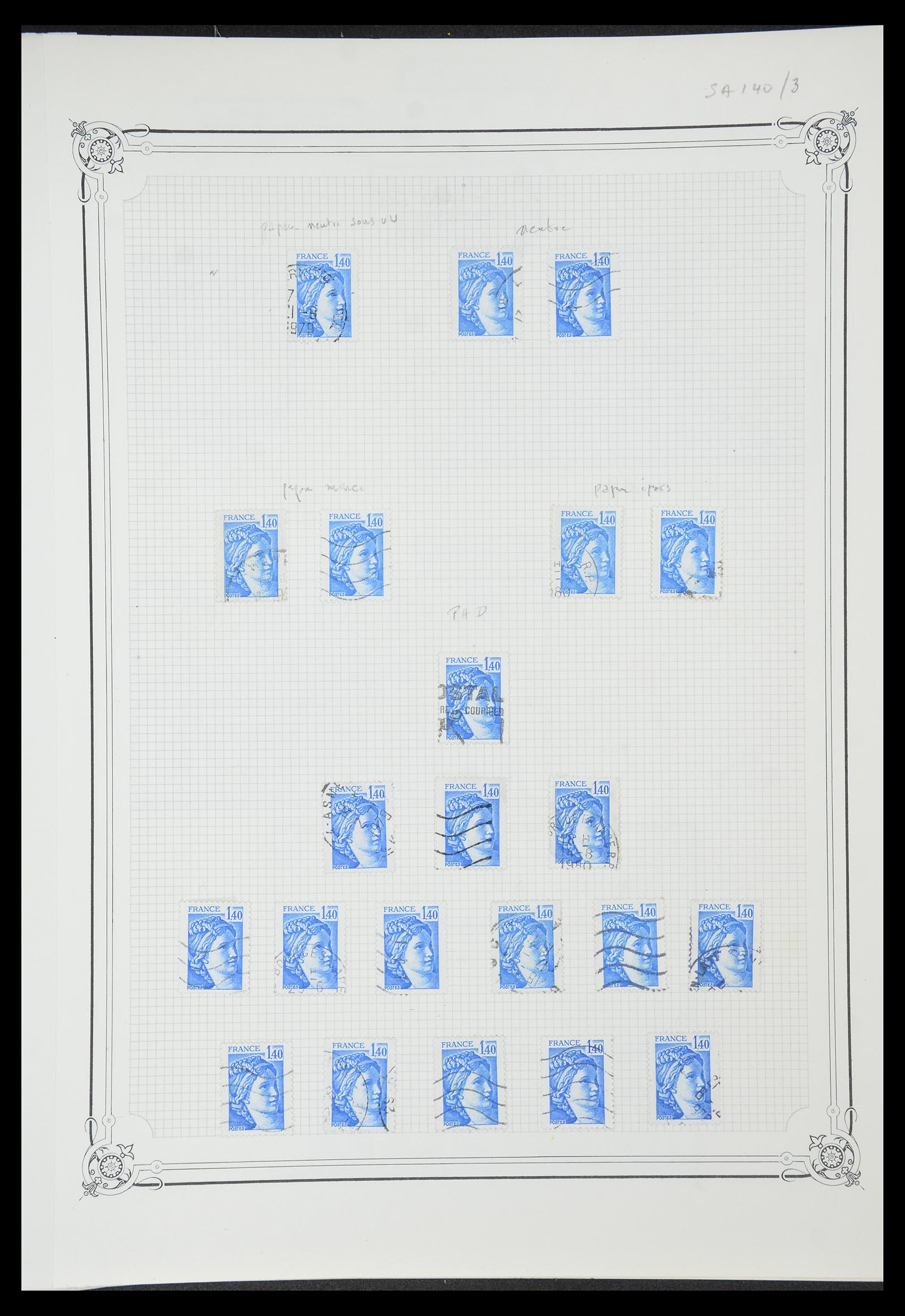 34654 056 - Postzegelverzameling 34654 Frankrijk 1938-1981.