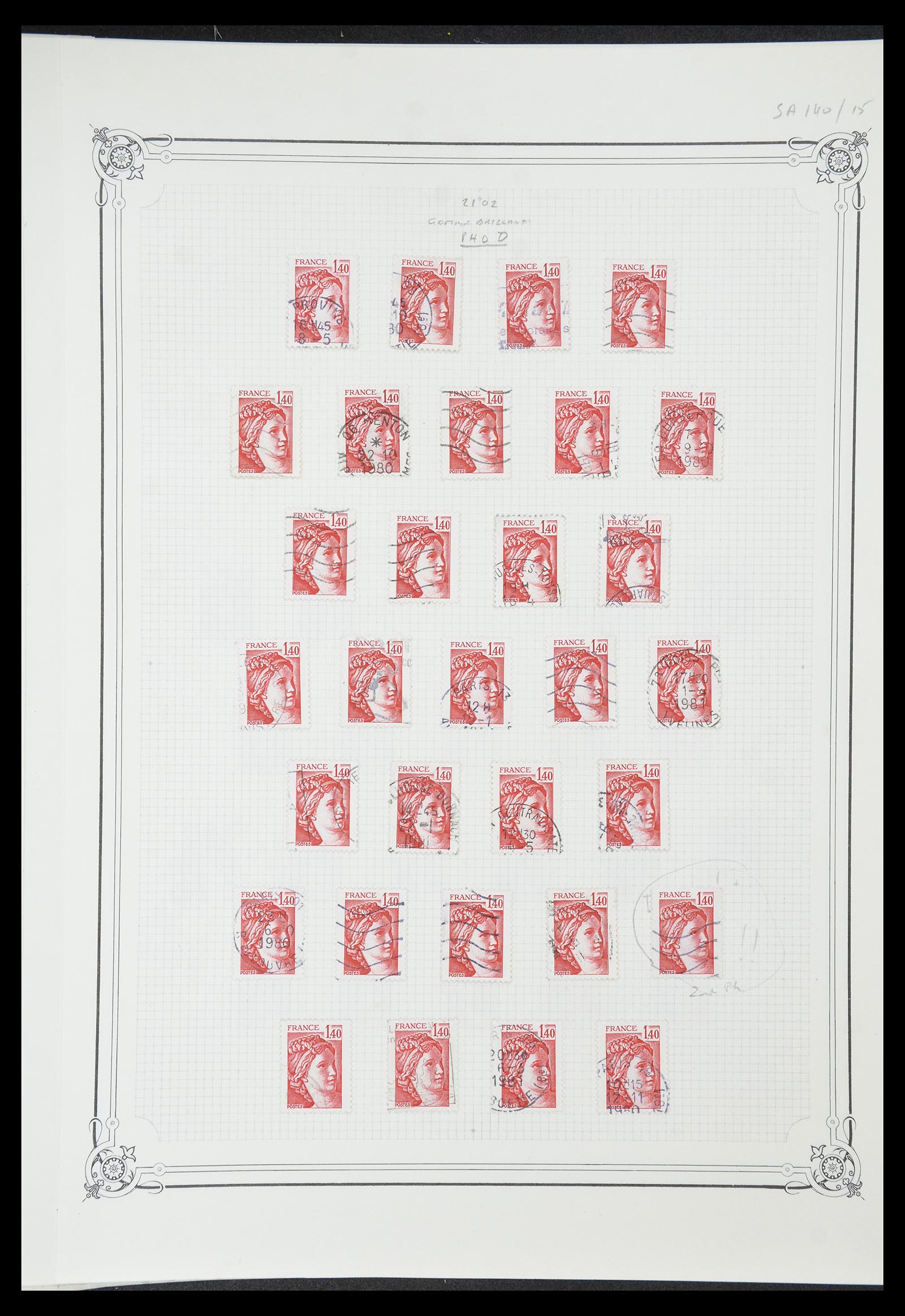 34654 061 - Postzegelverzameling 34654 Frankrijk 1938-1981.