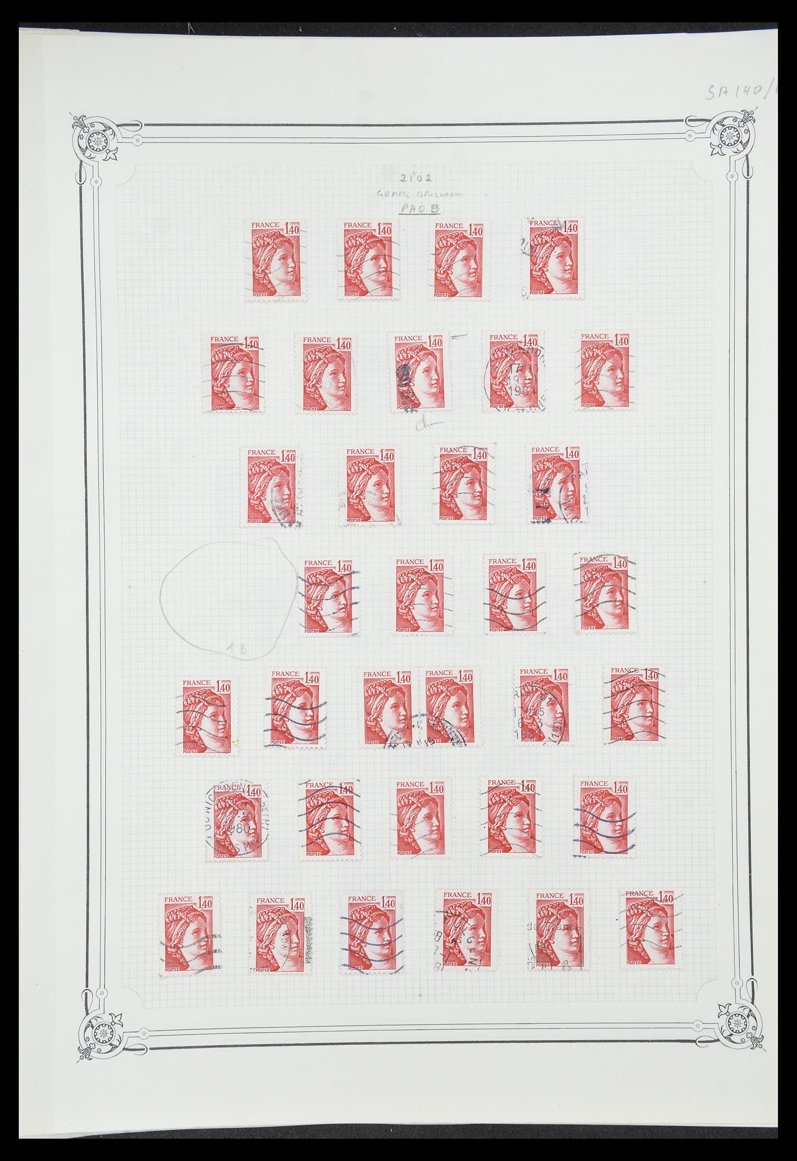34654 064 - Postzegelverzameling 34654 Frankrijk 1938-1981.