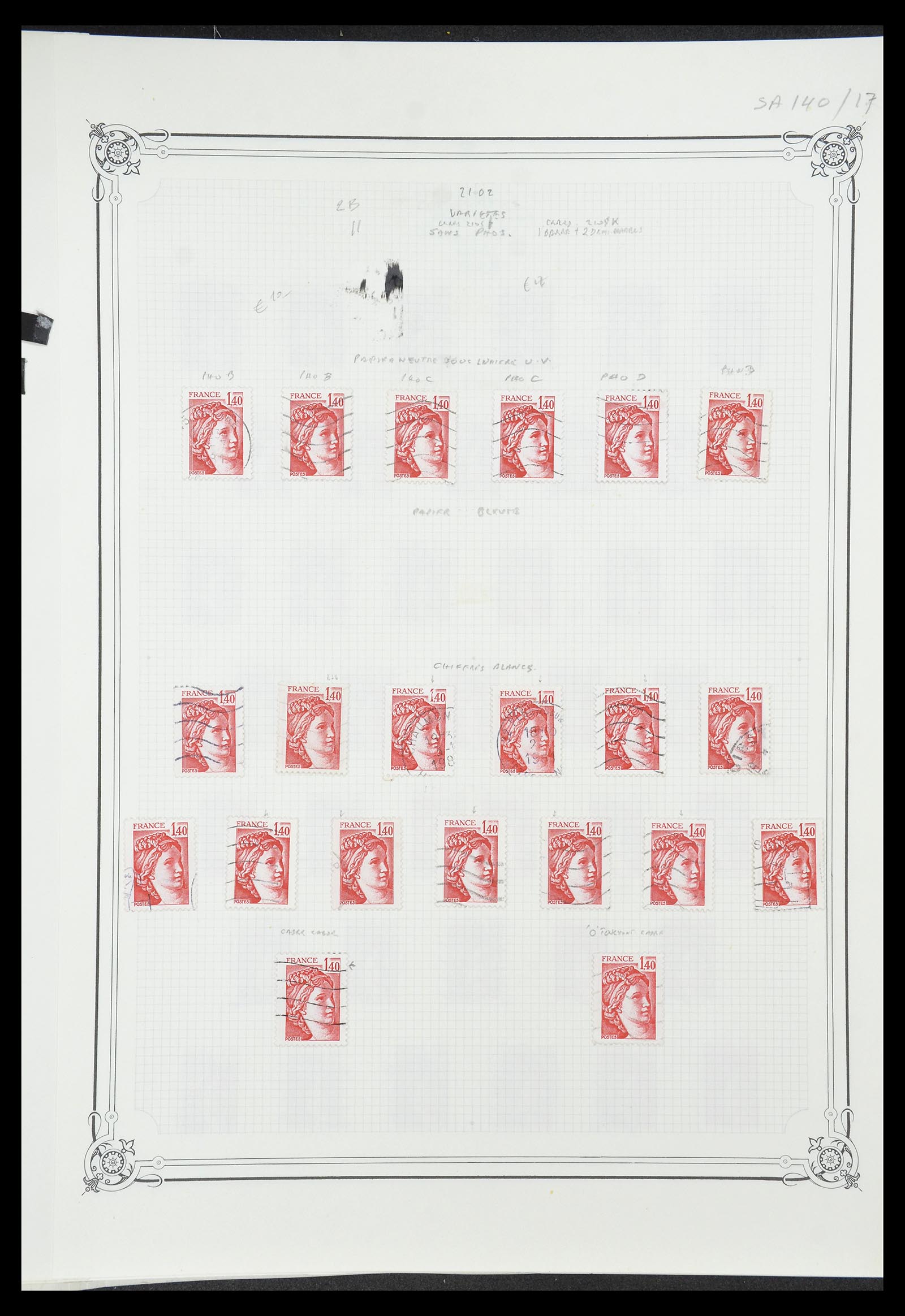 34654 066 - Postzegelverzameling 34654 Frankrijk 1938-1981.