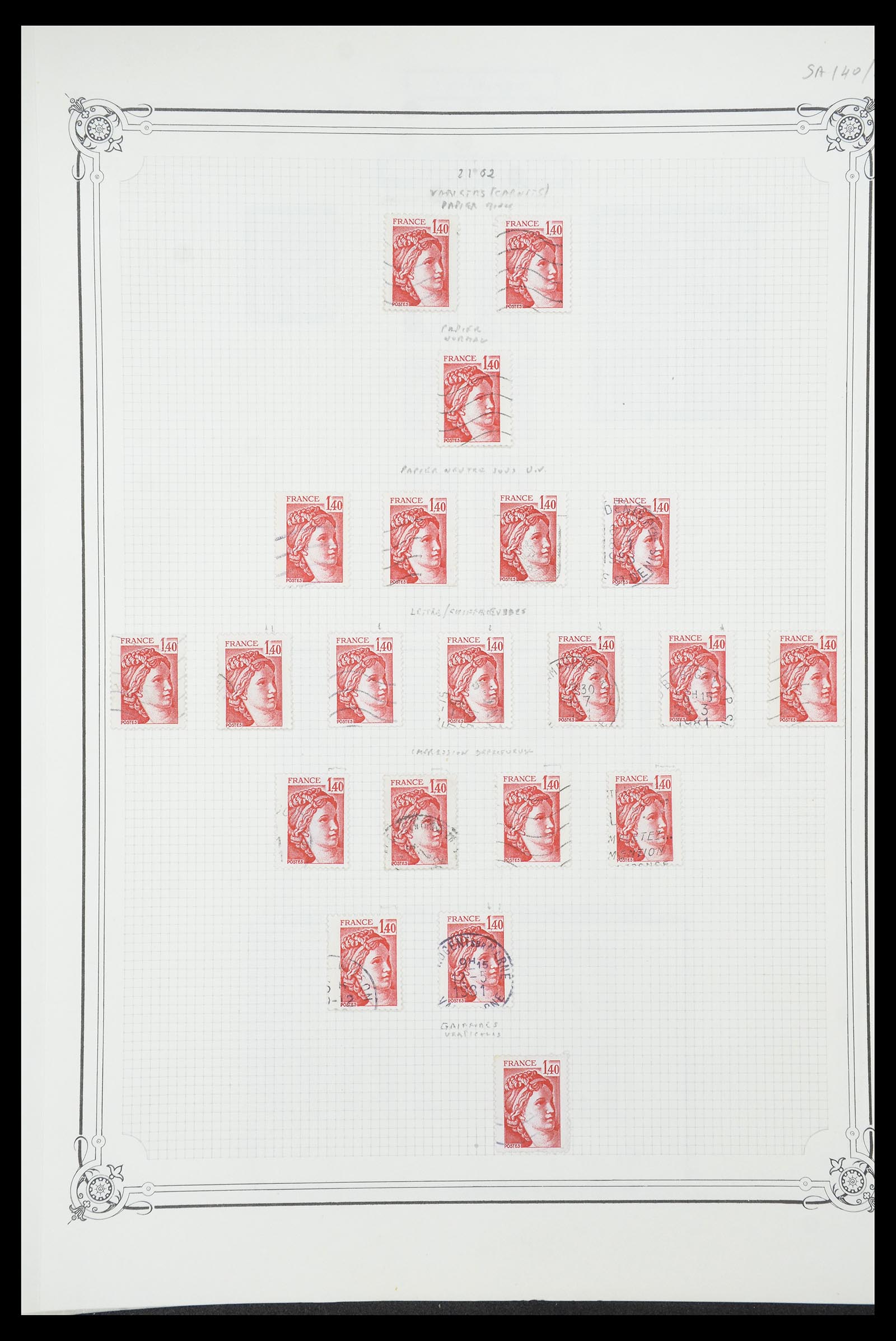 34654 069 - Postzegelverzameling 34654 Frankrijk 1938-1981.