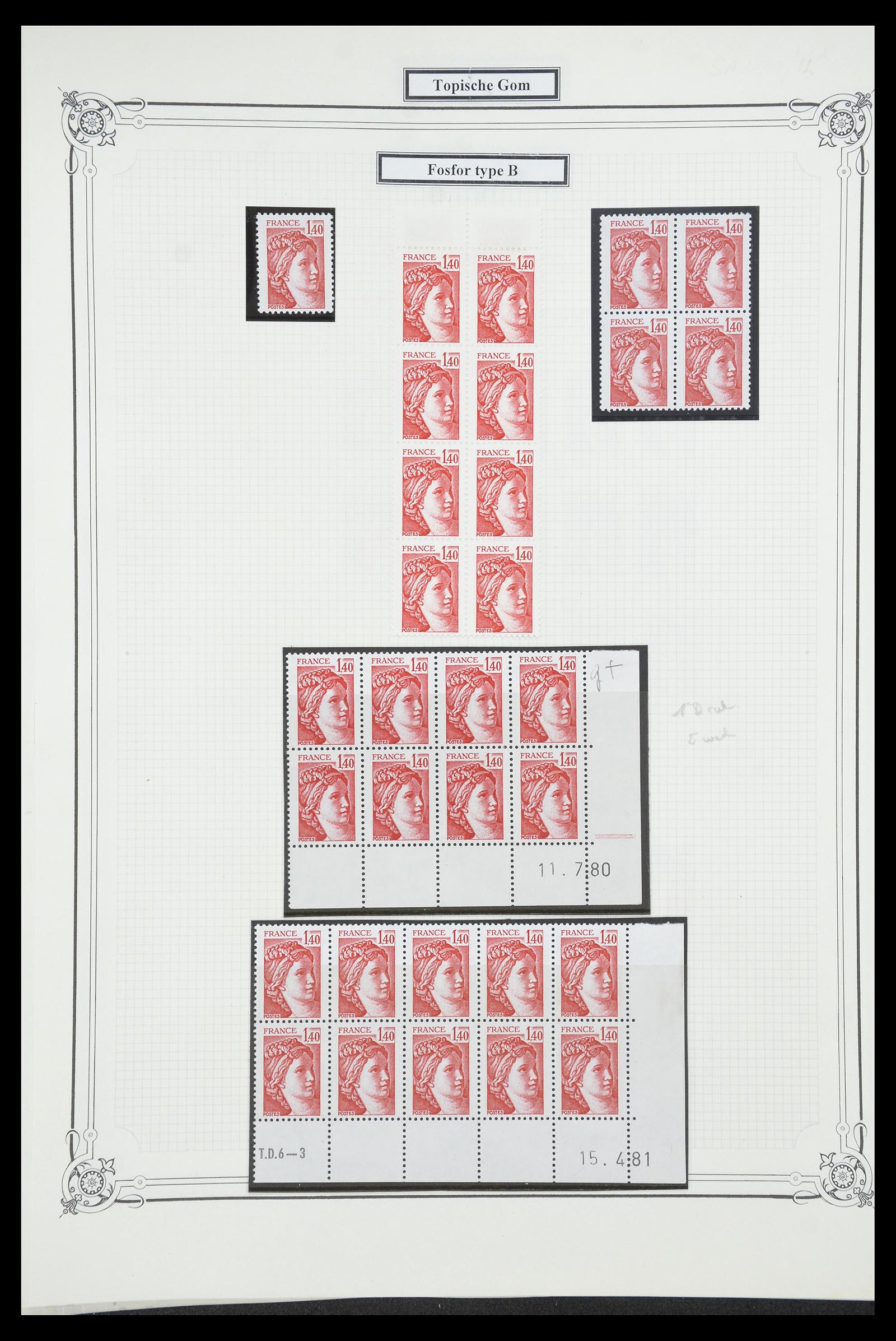 34654 070 - Stamp Collection 34654 France 1938-1981.