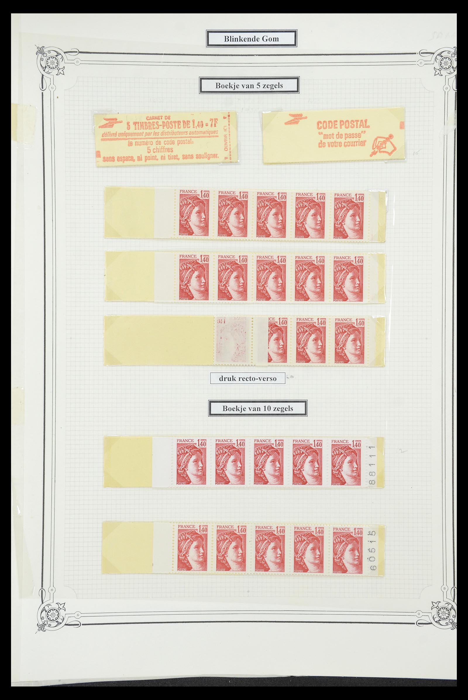 34654 071 - Postzegelverzameling 34654 Frankrijk 1938-1981.