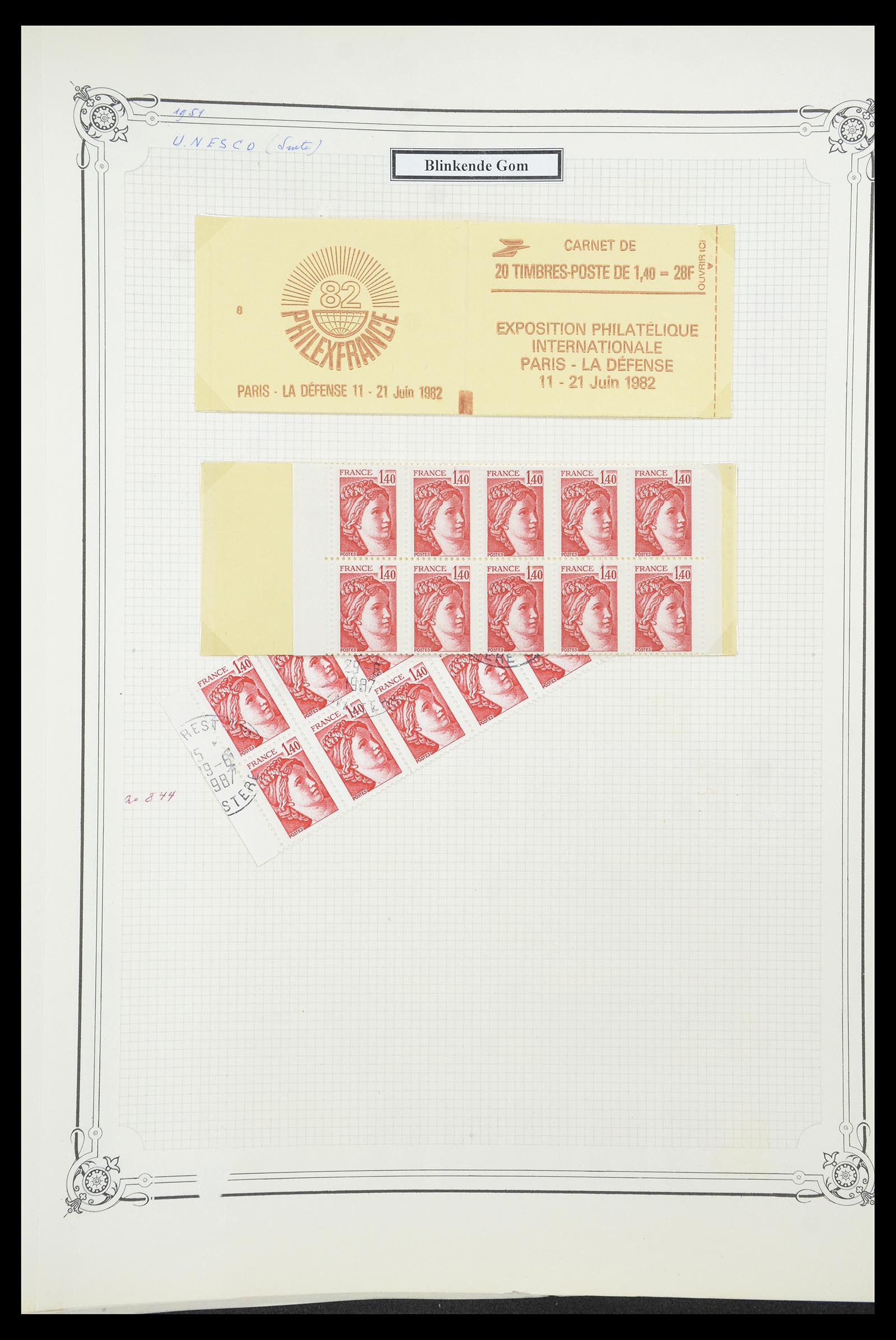 34654 075 - Postzegelverzameling 34654 Frankrijk 1938-1981.
