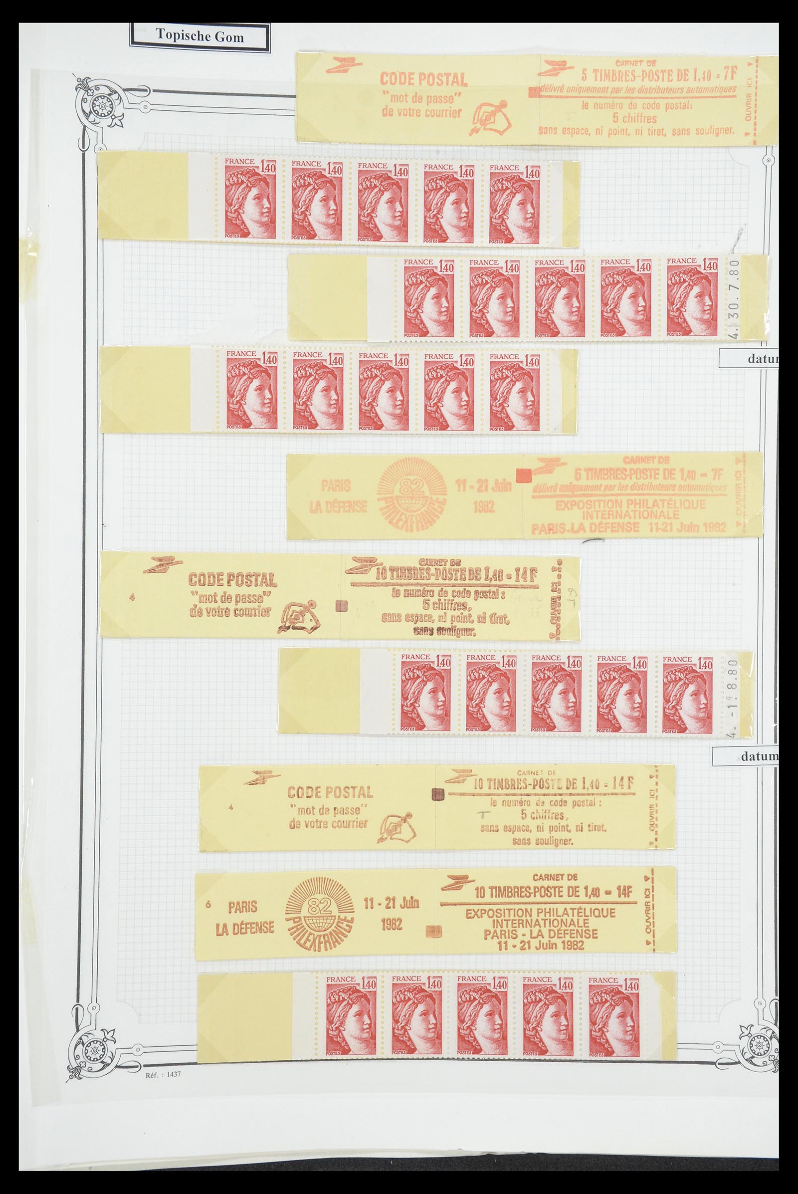 34654 076 - Postzegelverzameling 34654 Frankrijk 1938-1981.