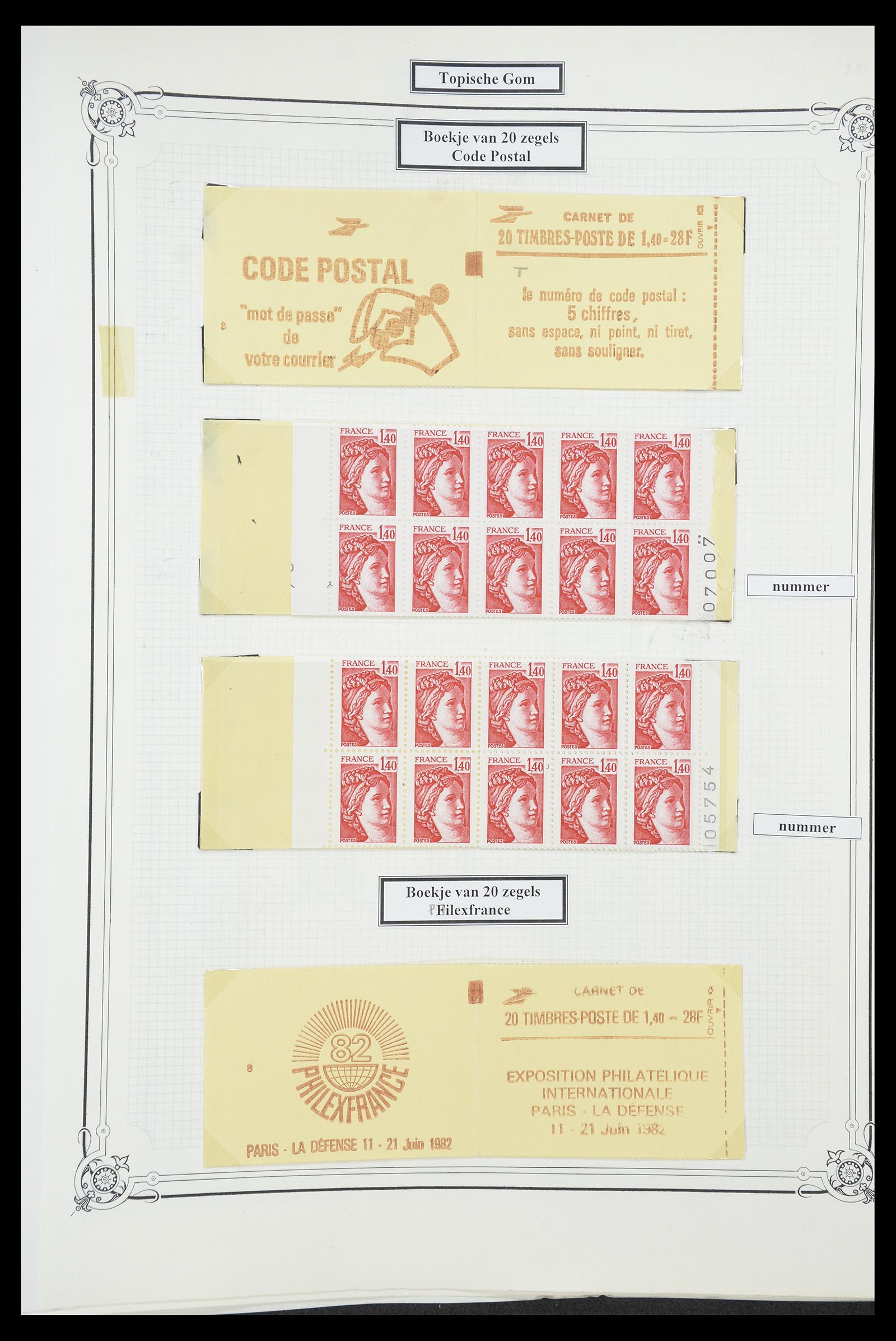 34654 077 - Postzegelverzameling 34654 Frankrijk 1938-1981.