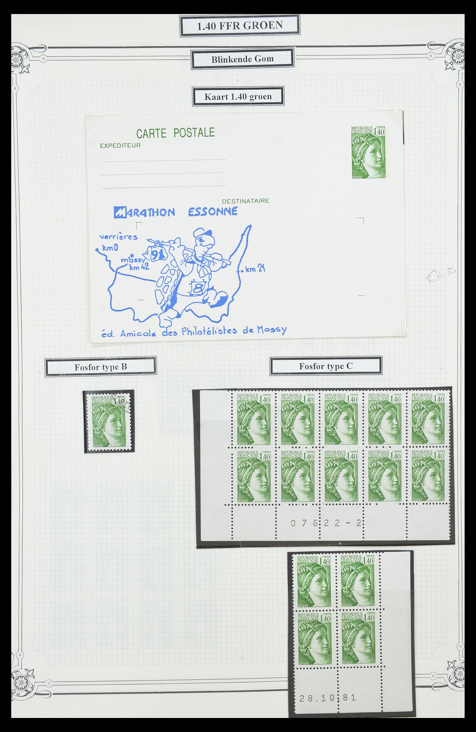 34654 079 - Postzegelverzameling 34654 Frankrijk 1938-1981.