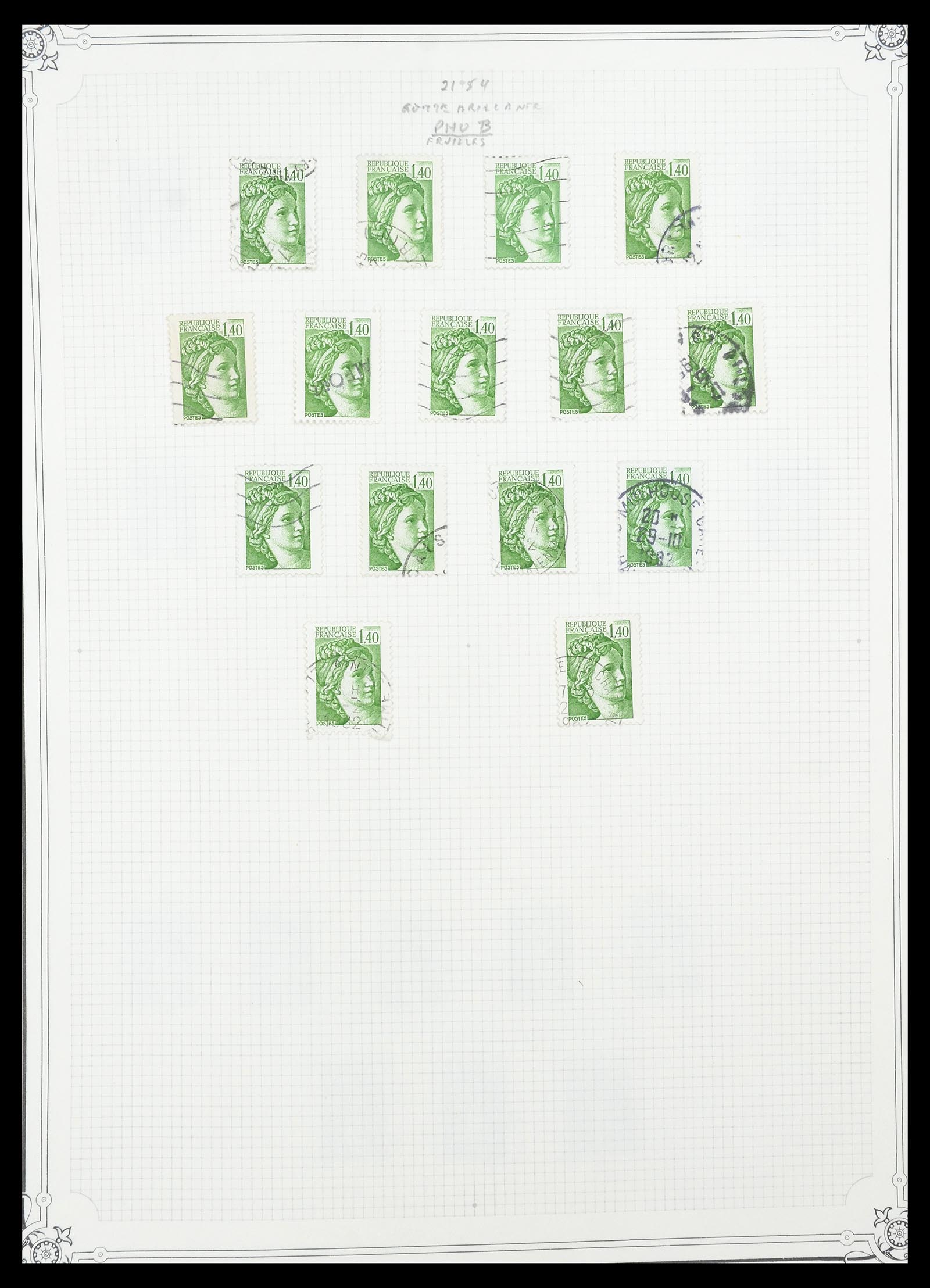 34654 084 - Postzegelverzameling 34654 Frankrijk 1938-1981.