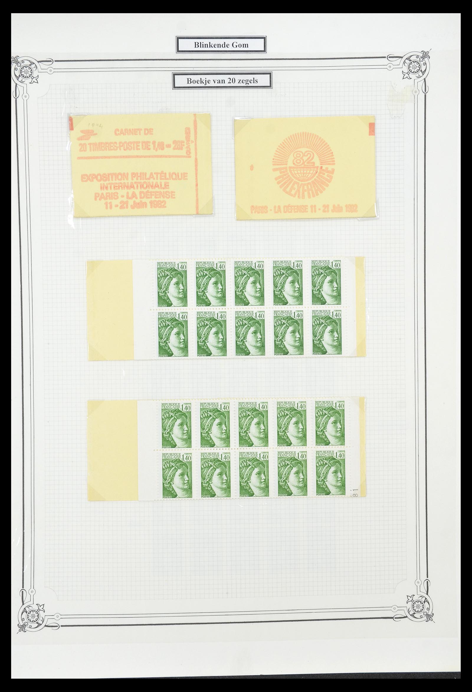 34654 089 - Postzegelverzameling 34654 Frankrijk 1938-1981.