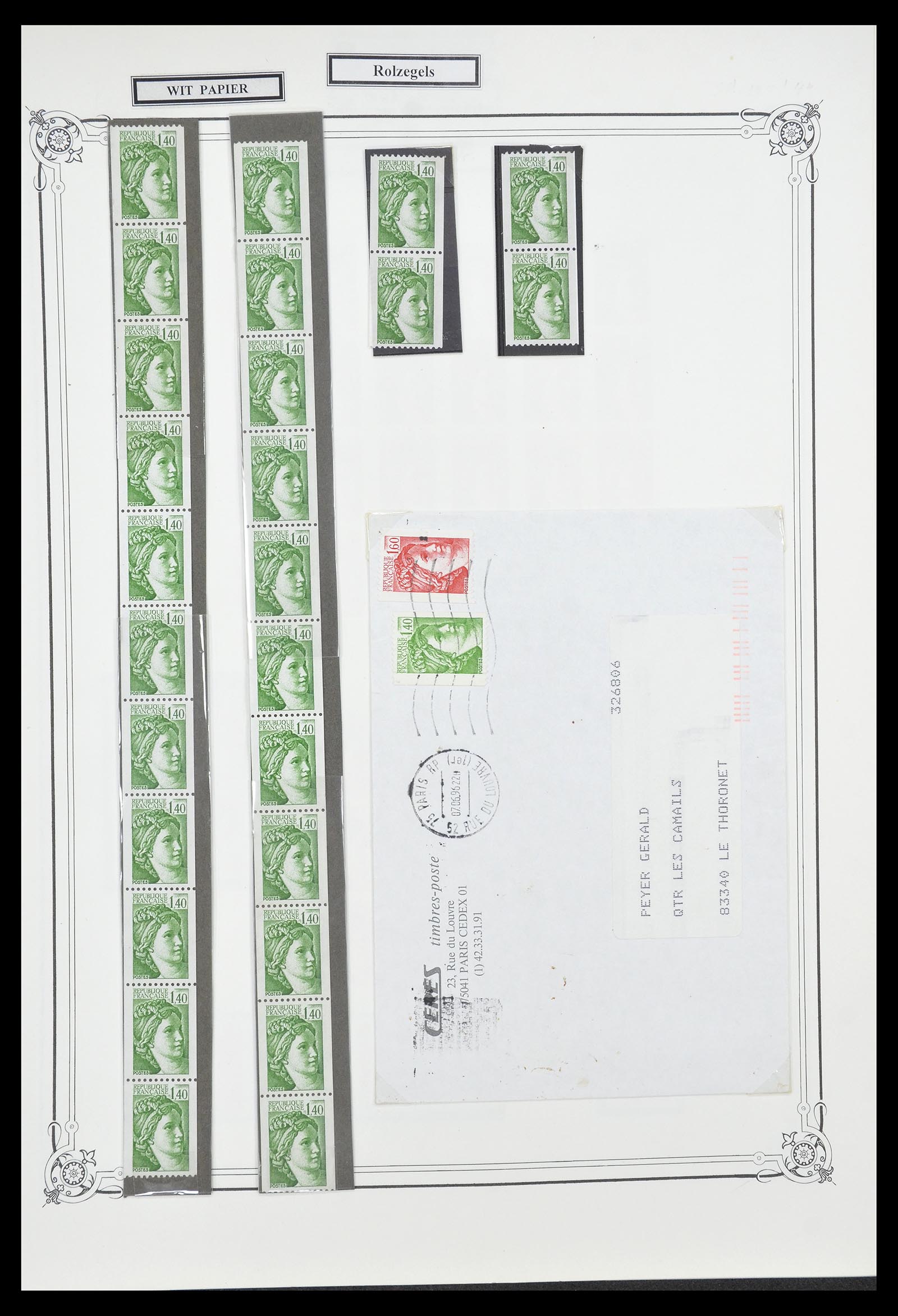 34654 092 - Postzegelverzameling 34654 Frankrijk 1938-1981.