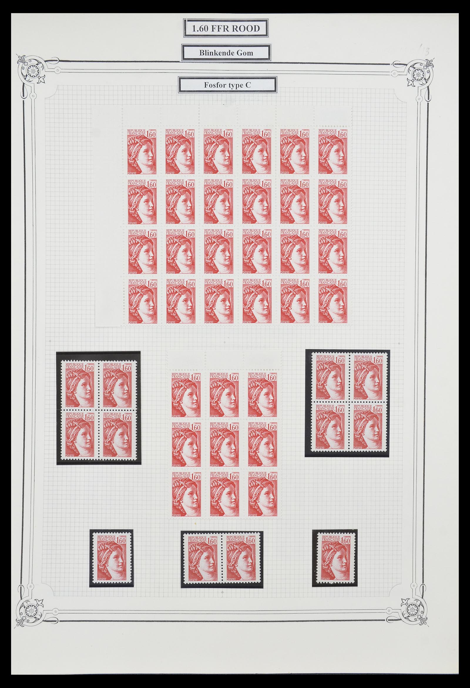 34654 093 - Postzegelverzameling 34654 Frankrijk 1938-1981.