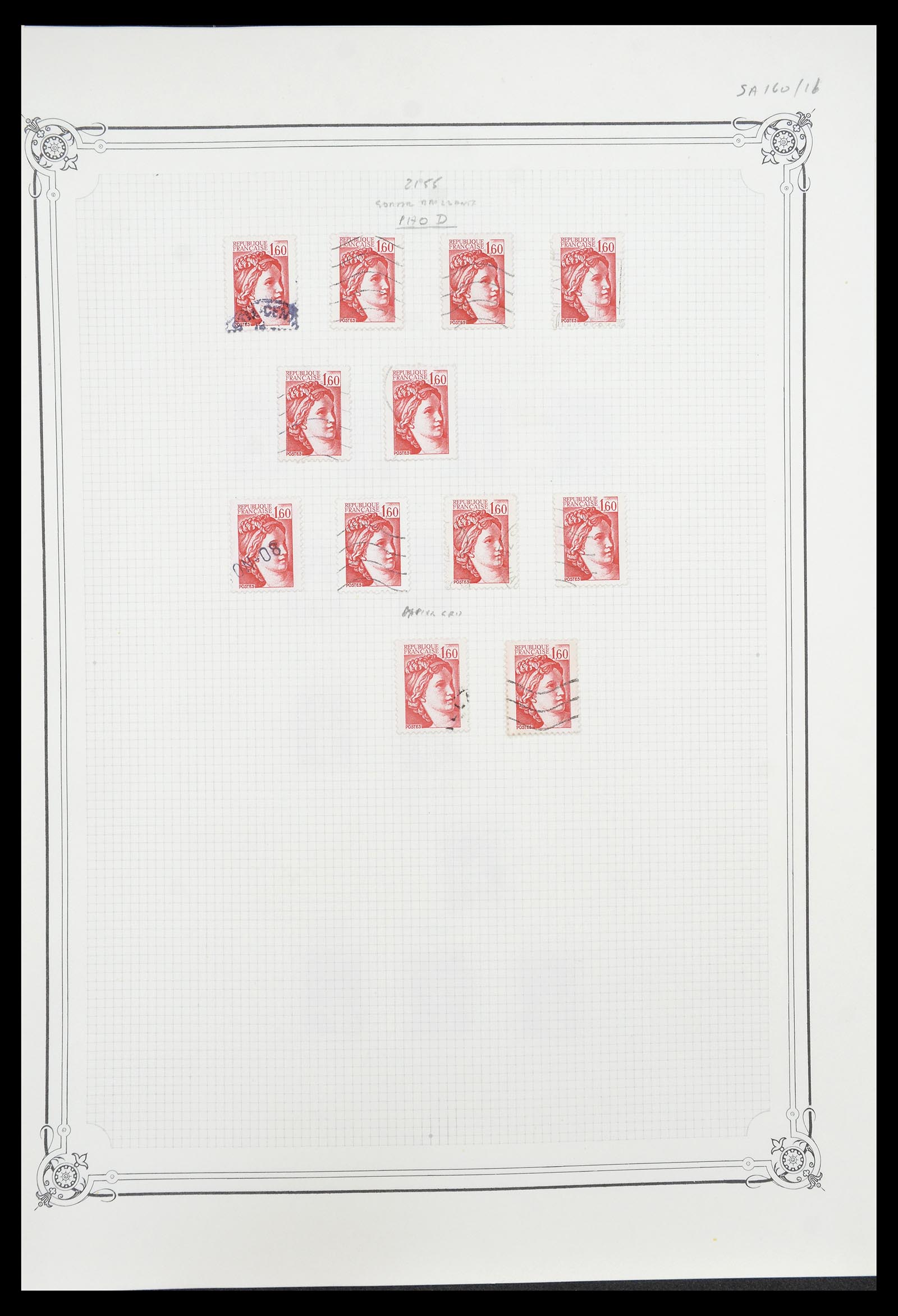 34654 098 - Postzegelverzameling 34654 Frankrijk 1938-1981.