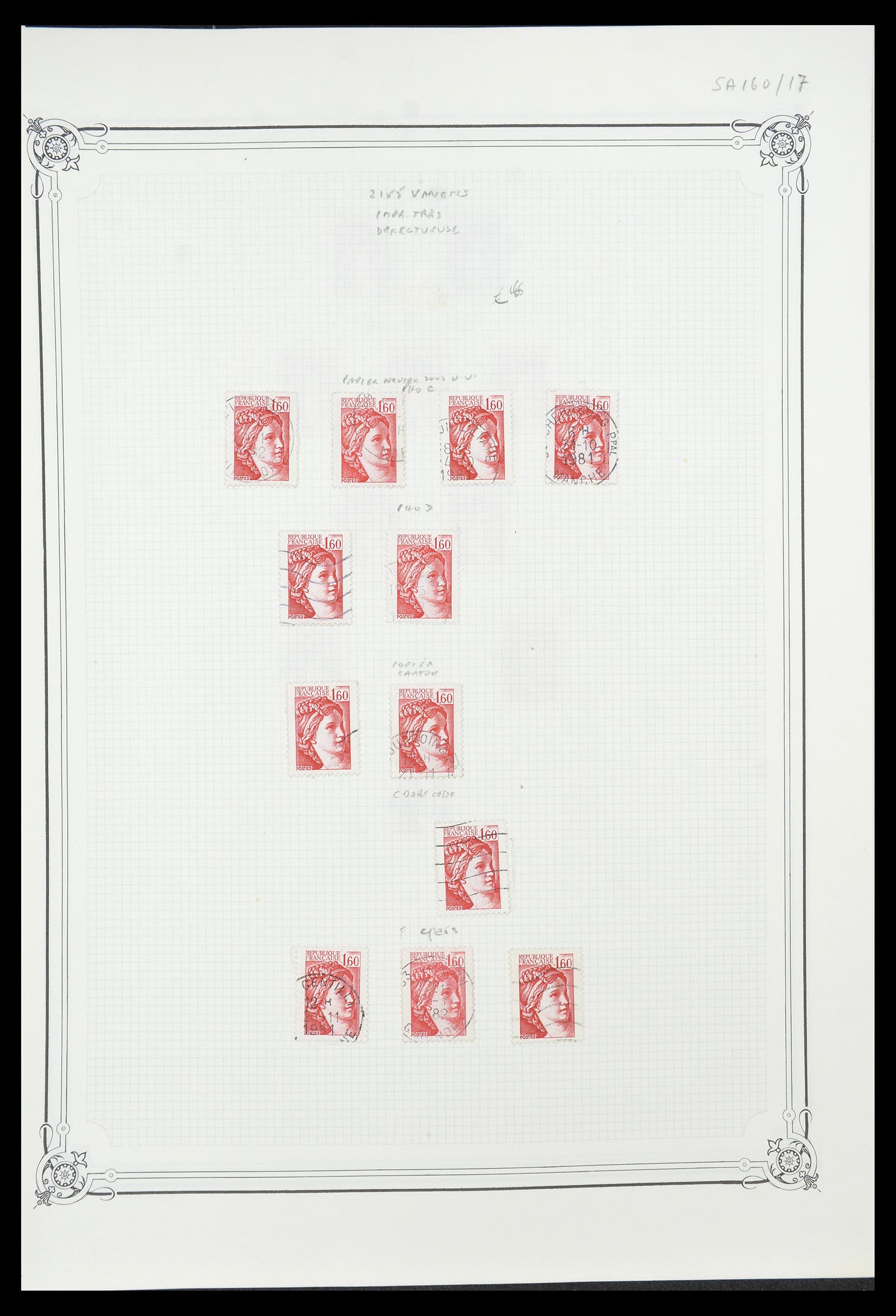 34654 099 - Postzegelverzameling 34654 Frankrijk 1938-1981.