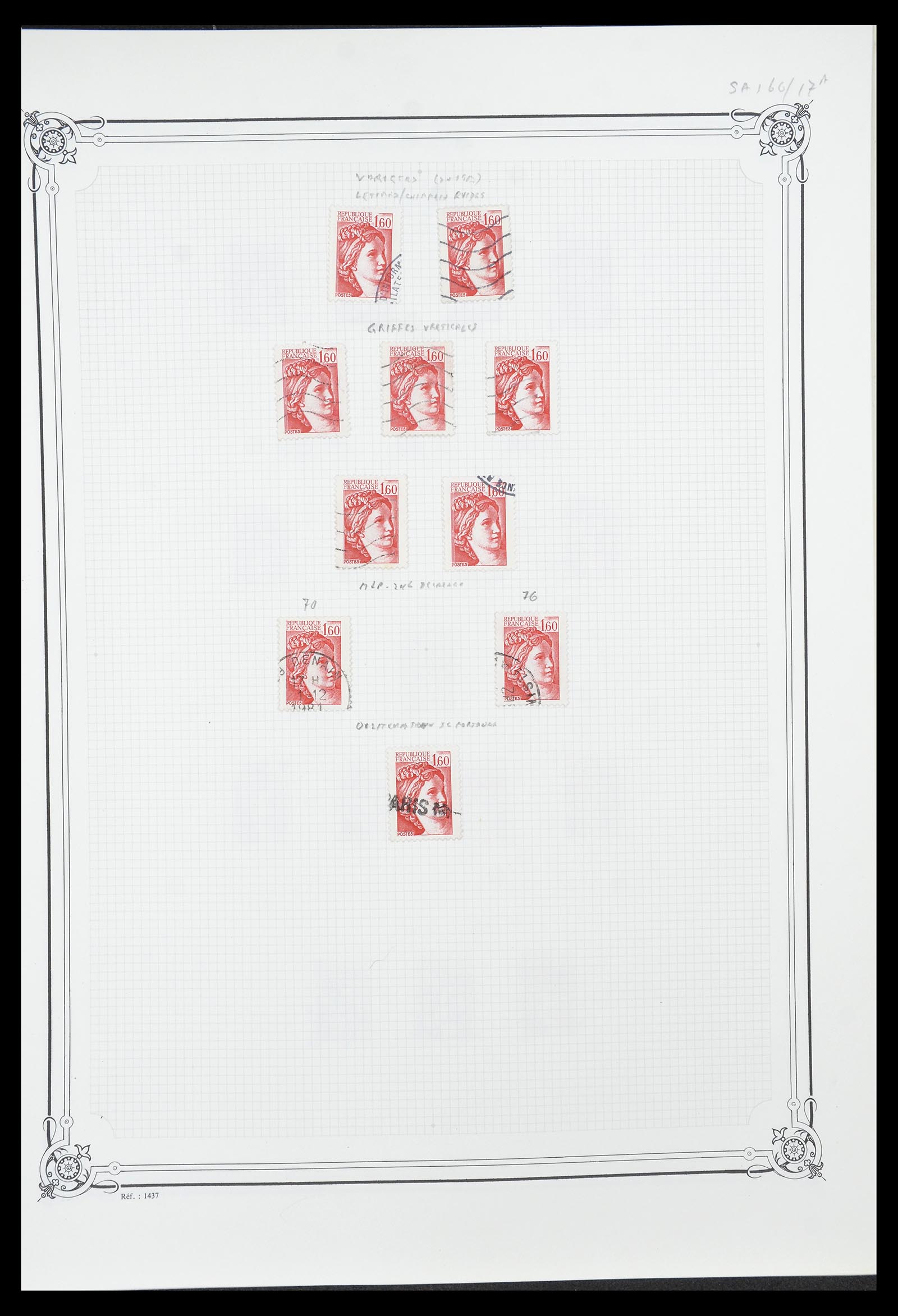 34654 100 - Postzegelverzameling 34654 Frankrijk 1938-1981.