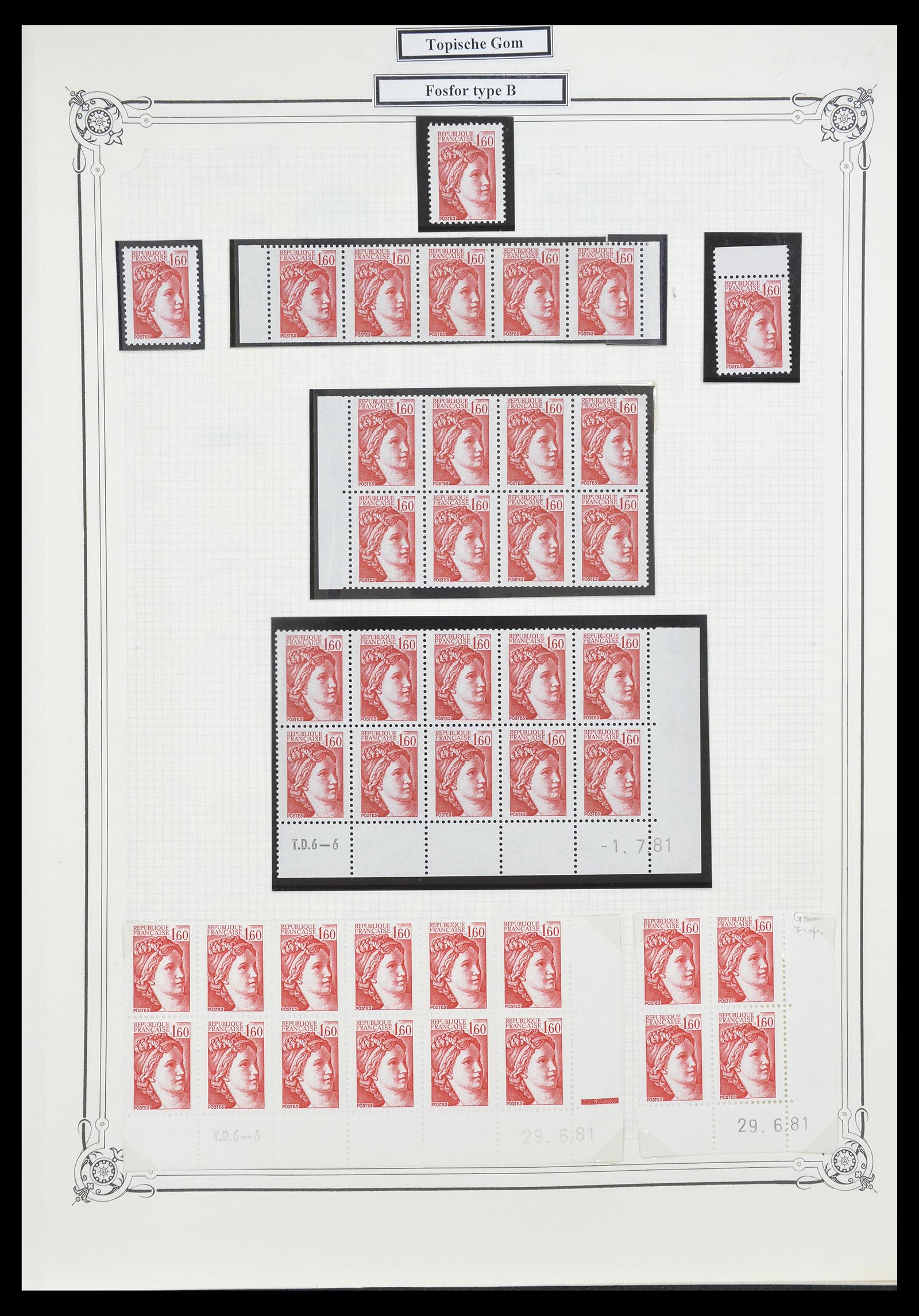 34654 102 - Postzegelverzameling 34654 Frankrijk 1938-1981.