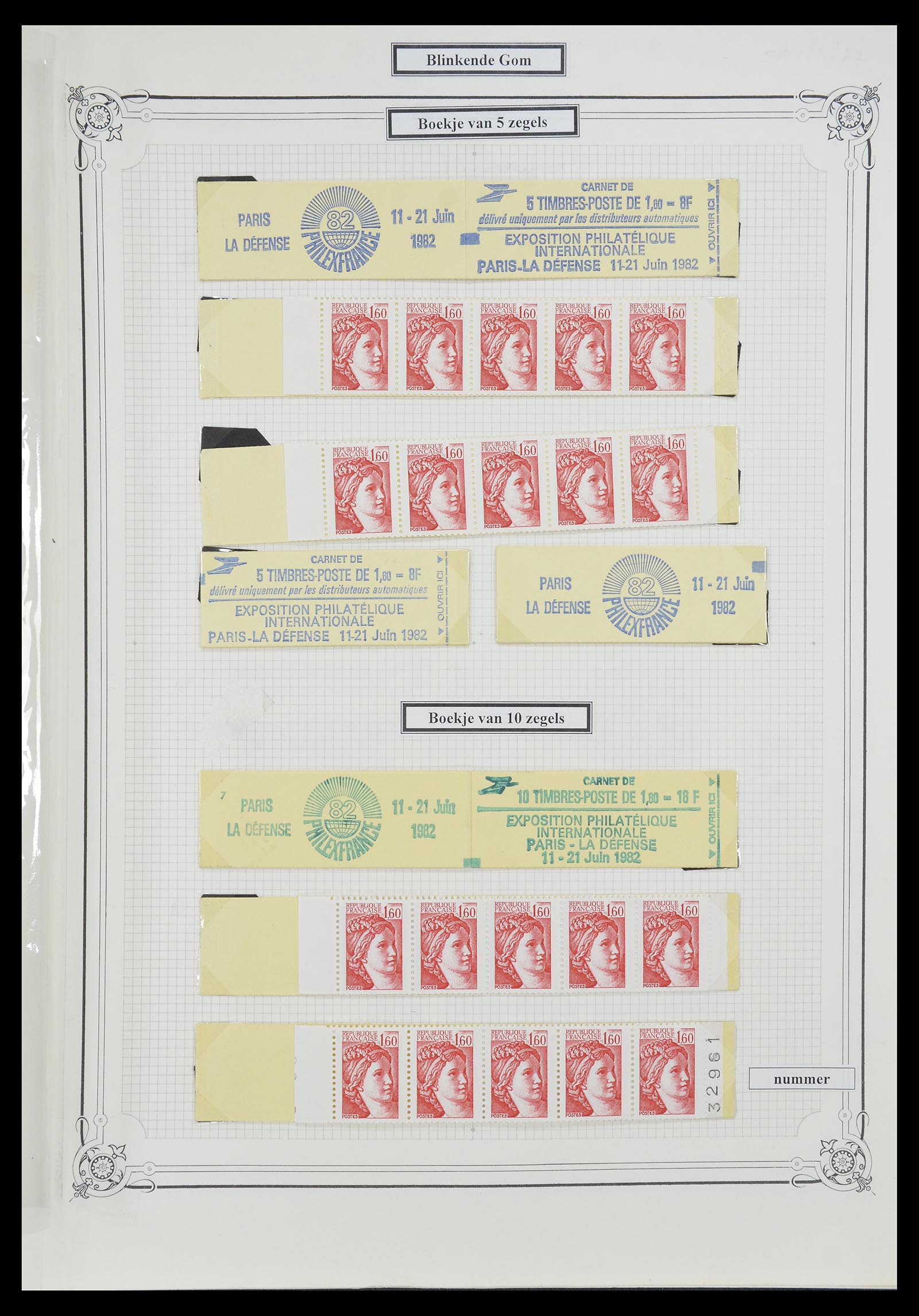 34654 103 - Postzegelverzameling 34654 Frankrijk 1938-1981.