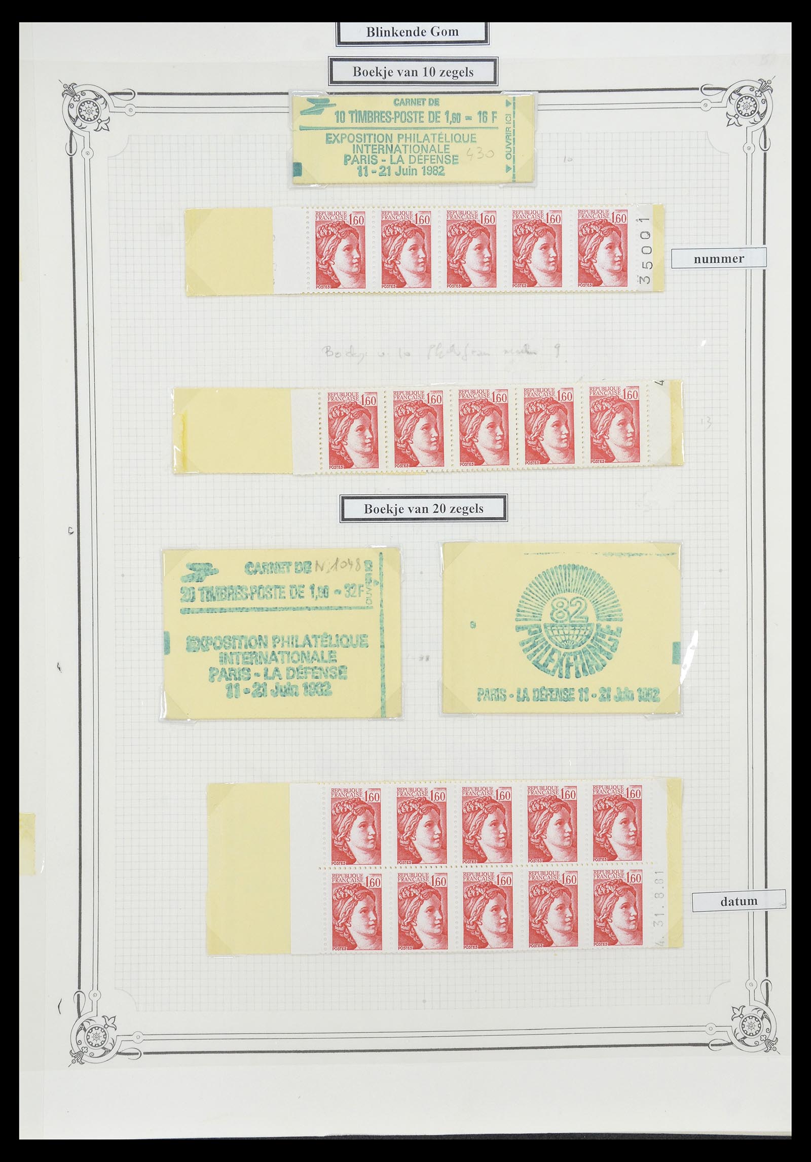 34654 104 - Postzegelverzameling 34654 Frankrijk 1938-1981.