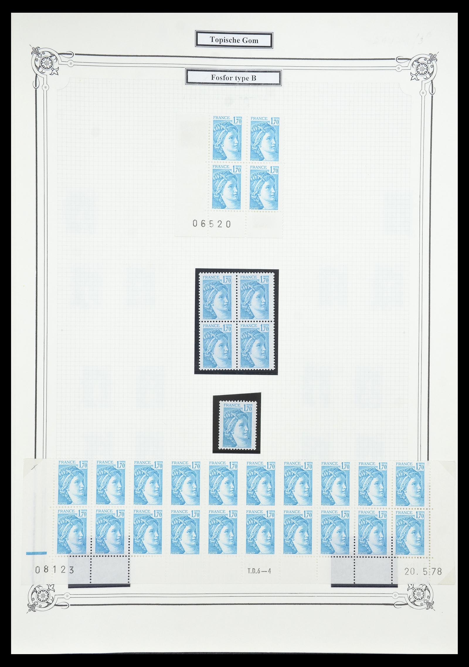 34654 117 - Postzegelverzameling 34654 Frankrijk 1938-1981.