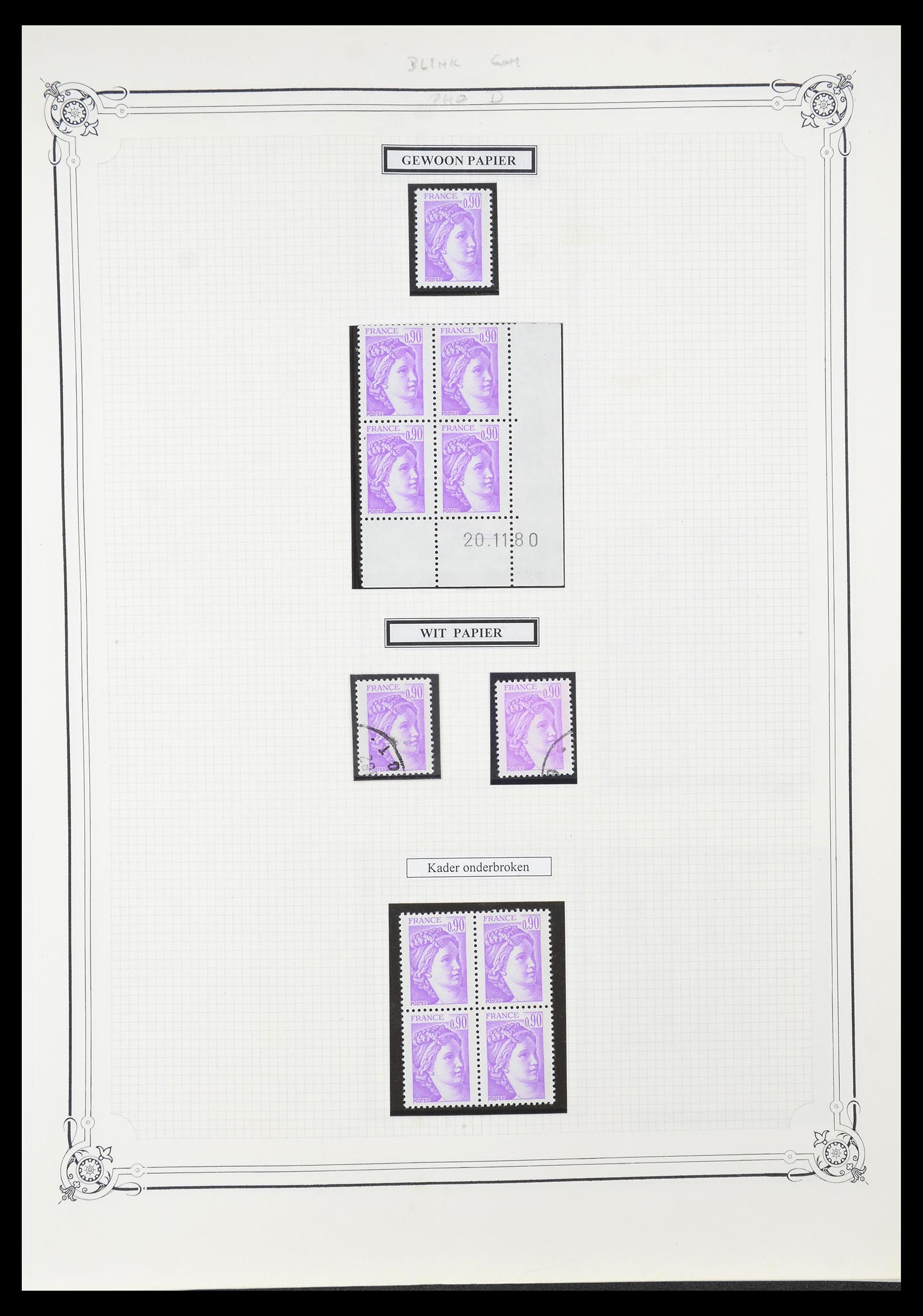 34654 584 - Postzegelverzameling 34654 Frankrijk 1938-1981.