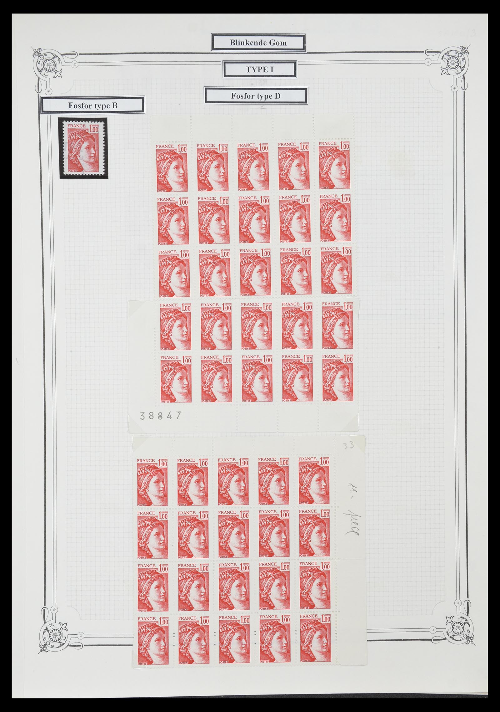 34654 589 - Postzegelverzameling 34654 Frankrijk 1938-1981.