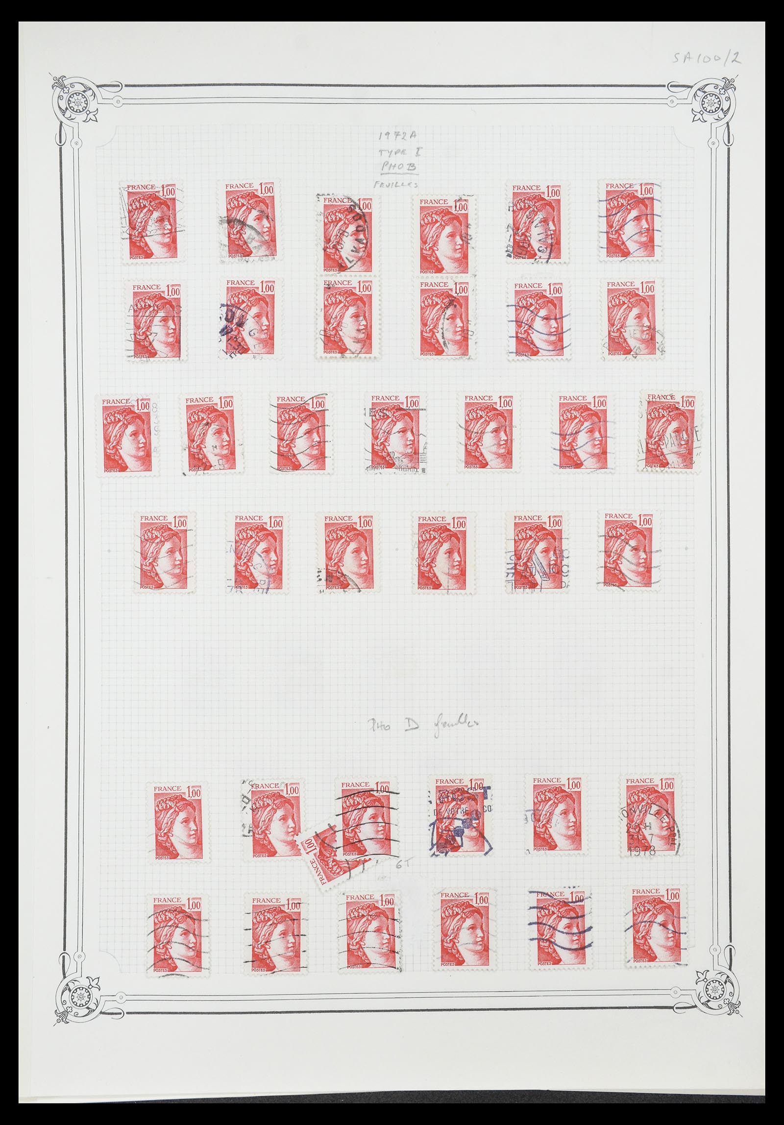 34654 591 - Postzegelverzameling 34654 Frankrijk 1938-1981.