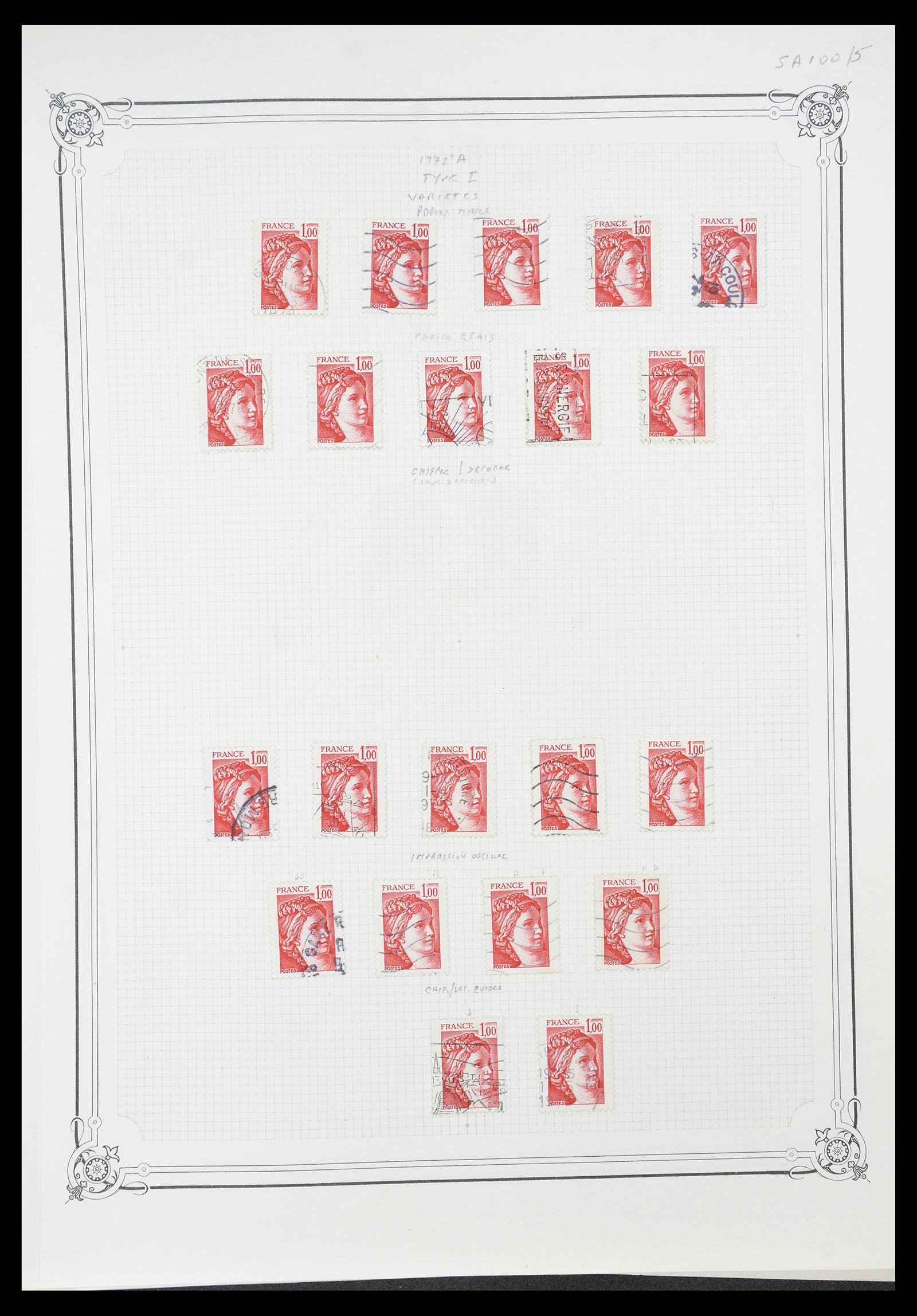 34654 592 - Postzegelverzameling 34654 Frankrijk 1938-1981.