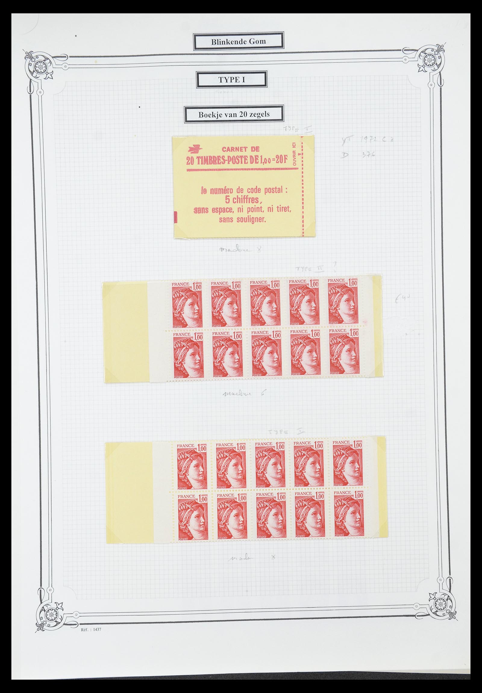 34654 598 - Postzegelverzameling 34654 Frankrijk 1938-1981.