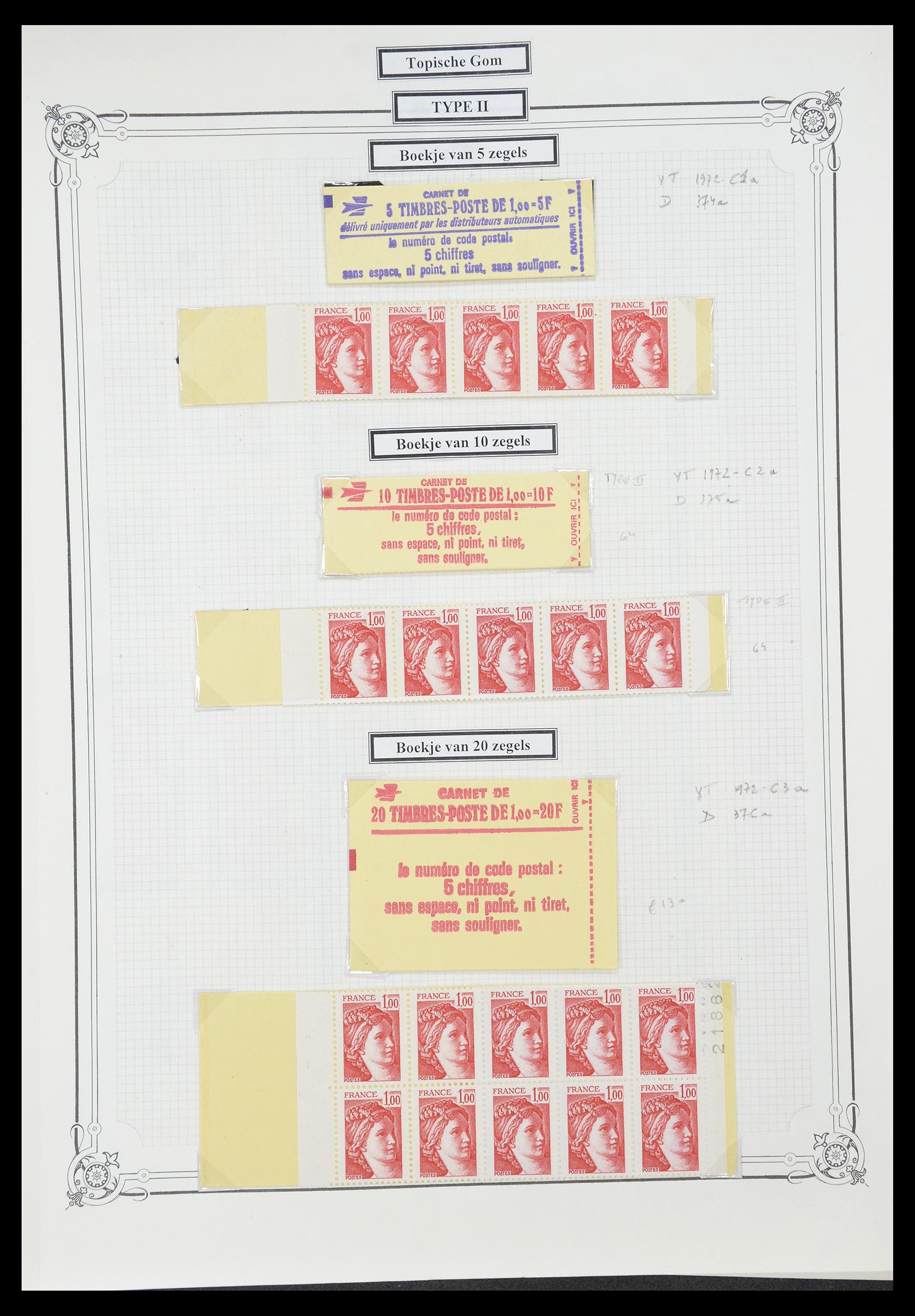 34654 599 - Postzegelverzameling 34654 Frankrijk 1938-1981.