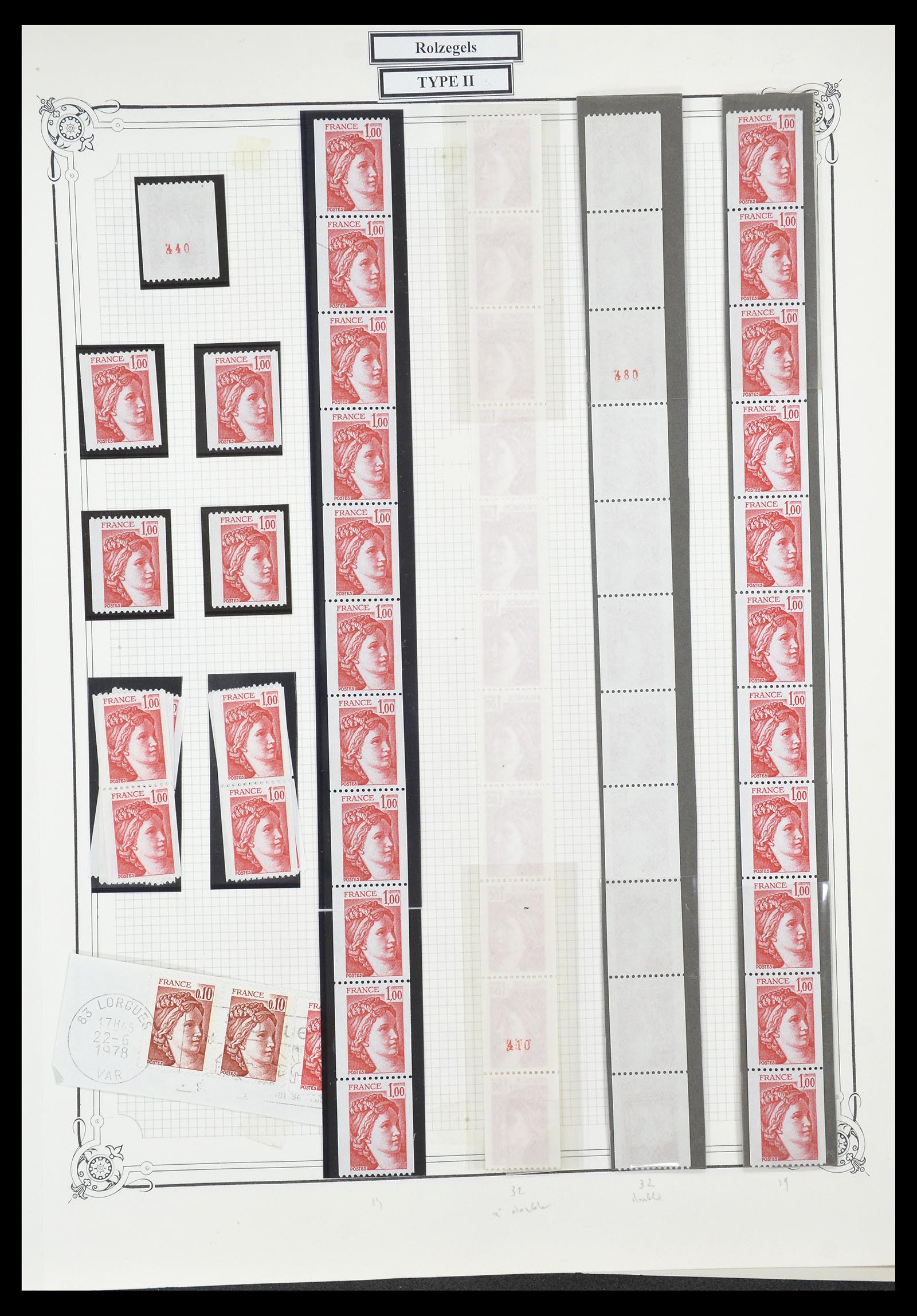34654 600 - Postzegelverzameling 34654 Frankrijk 1938-1981.